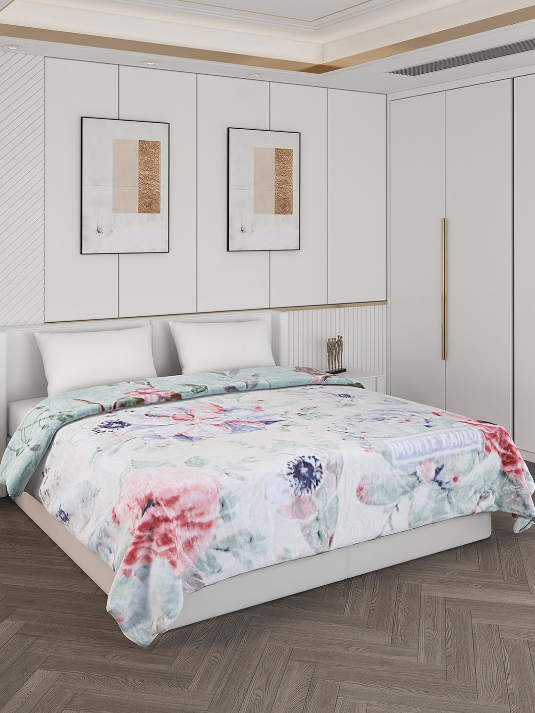 Printed Double Bed 550 GSM Blanket for Mild Winter -2 Ply (Weight 3 kg)