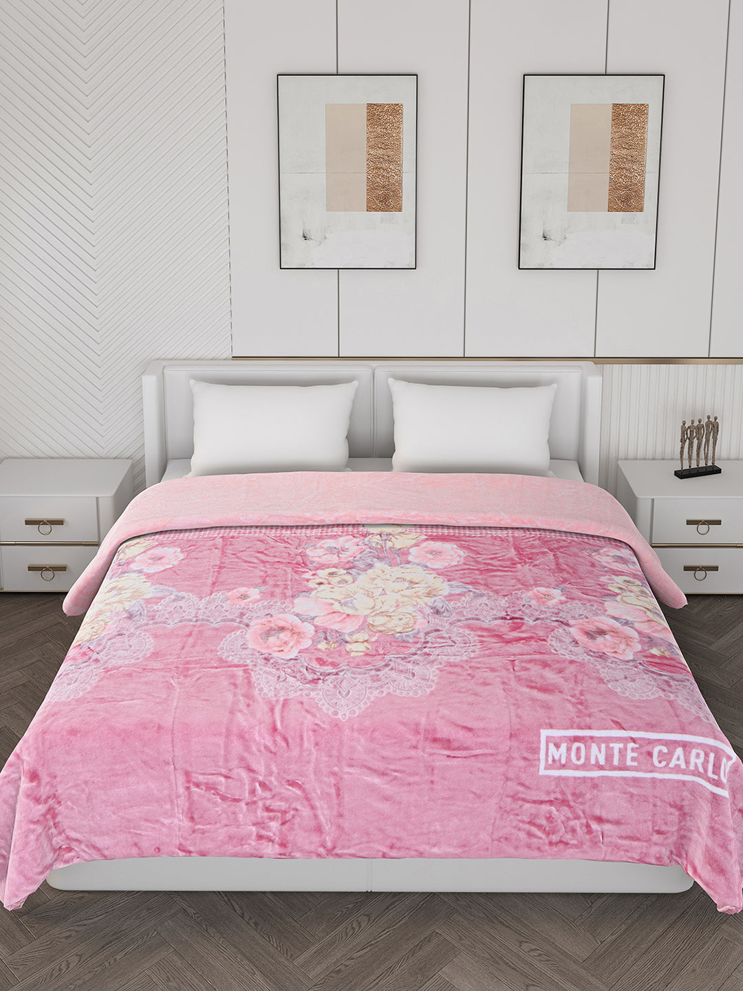 Printed Double Bed 550 GSM Blanket for Mild Winter -2 Ply (Weight 3 kg)