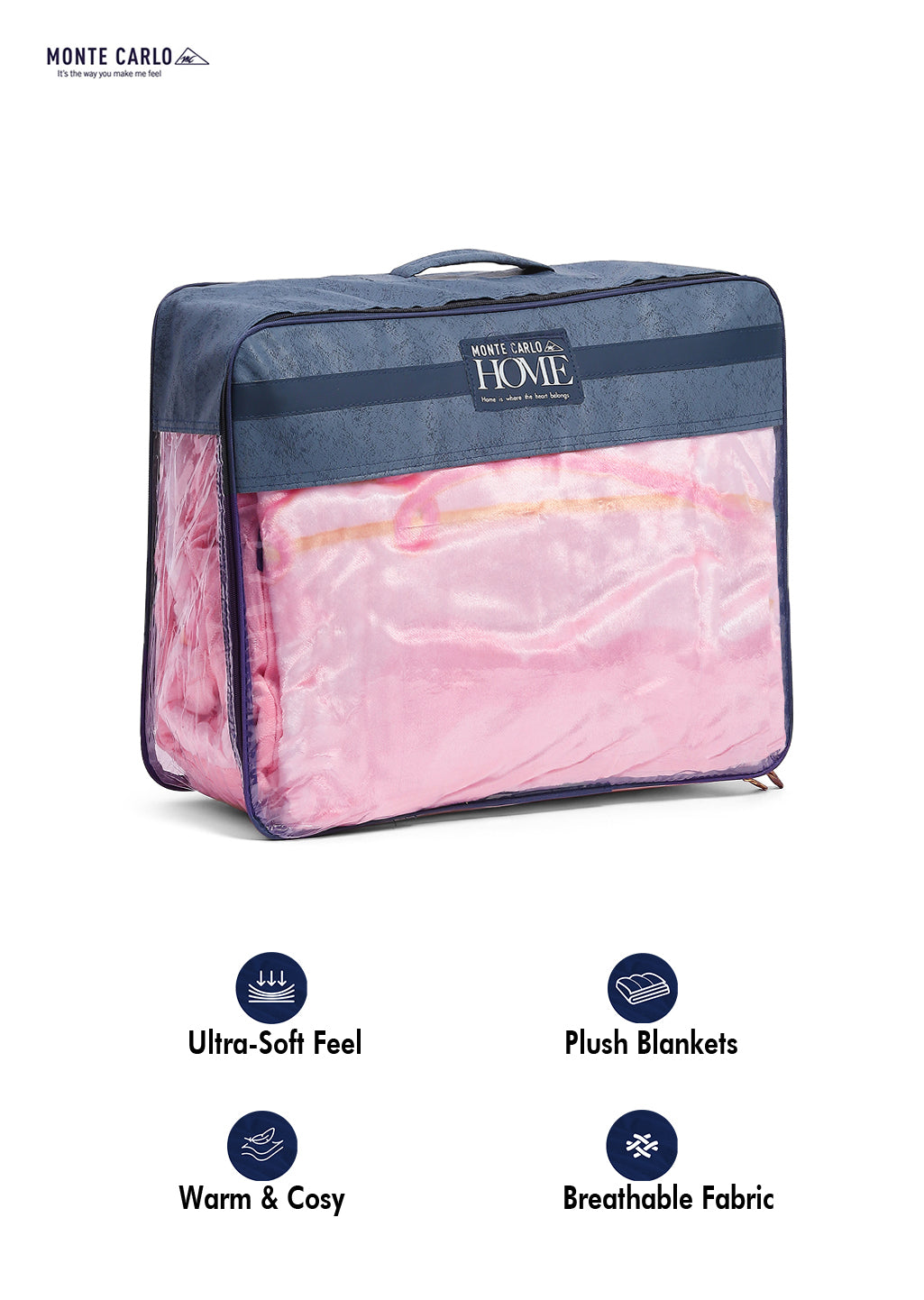 Printed Double Bed 550 GSM Blanket for Mild Winter -2 Ply (Weight 3 kg)