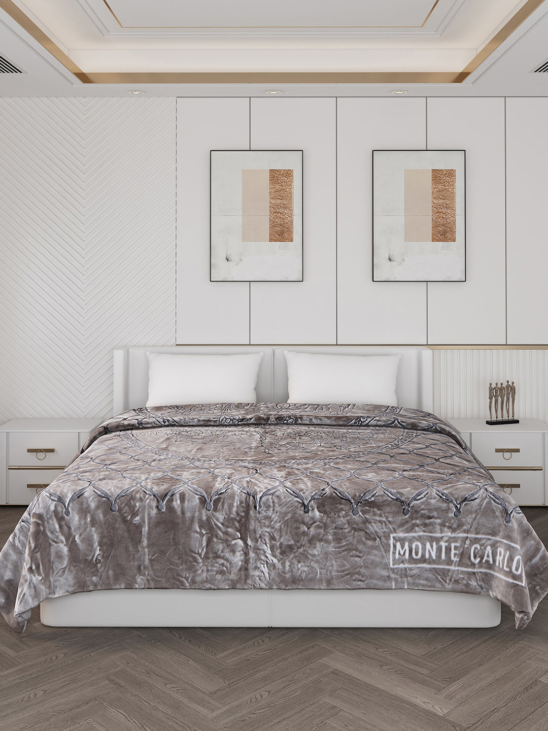Printed Double Bed 950 GSM Blanket for Heavy Winter -2 Ply (Weight 5 kg)