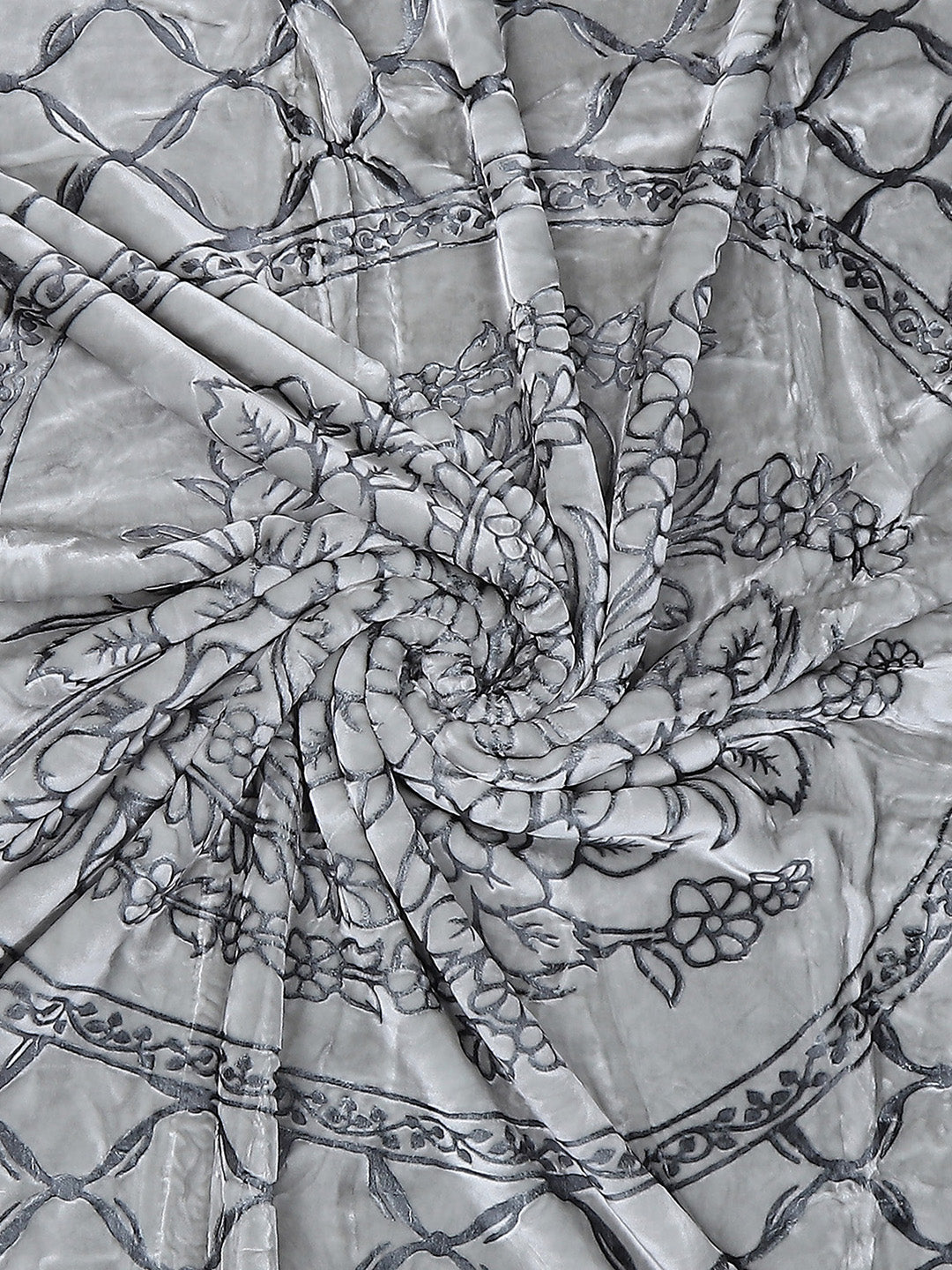 Printed Double Bed Reversible Blanket 2 Ply, 947 GSM, 5 kg (Rusty)