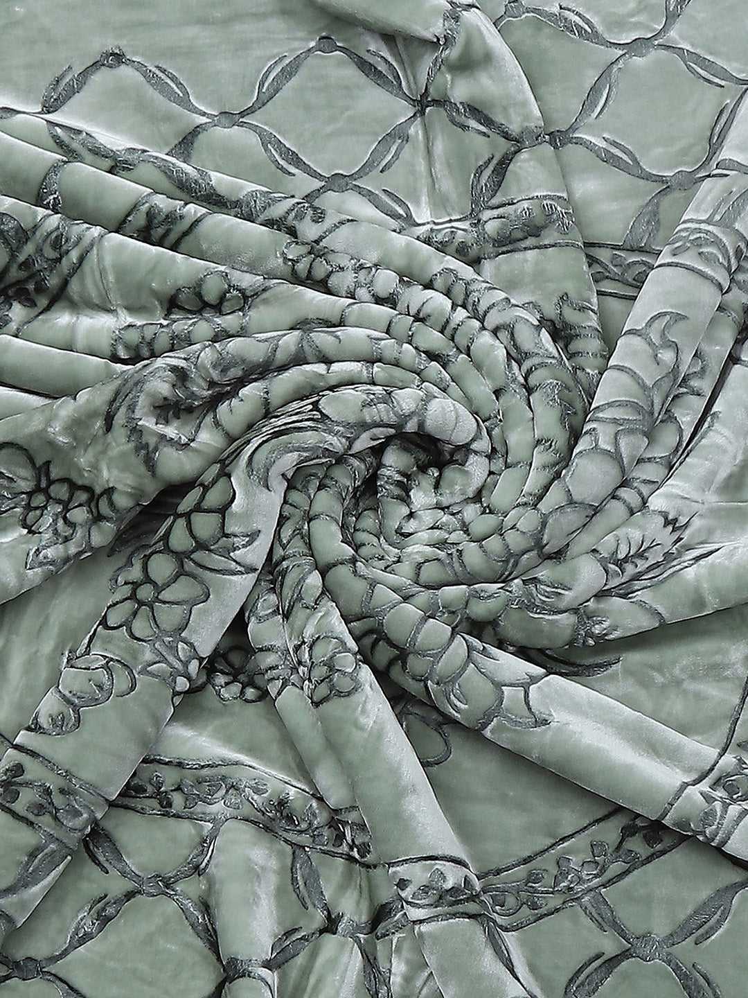Printed Double Bed Reversible Blanket 2 Ply, 947 GSM, 5 kg (Rusty)