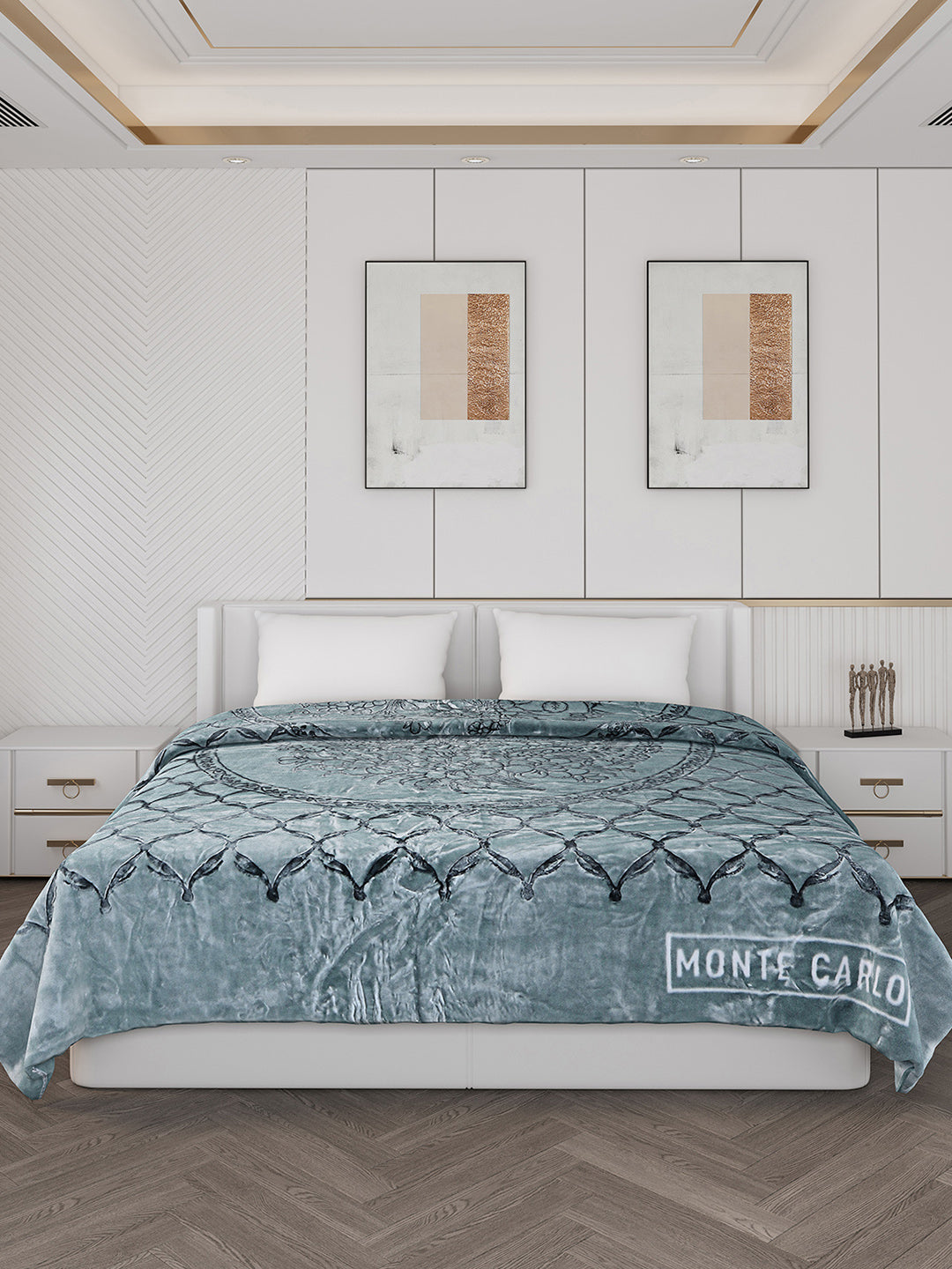 Printed Double Bed 950 GSM Blanket for Heavy Winter -2 Ply (Weight 5 kg)