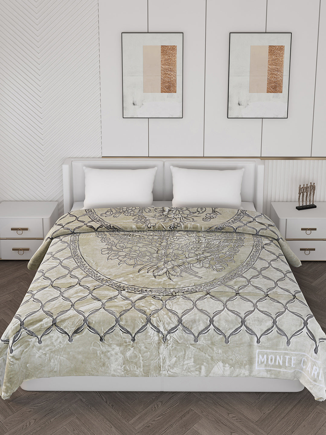 Printed Double Bed 950 GSM Blanket for Heavy Winter -2 Ply (Weight 5 kg)