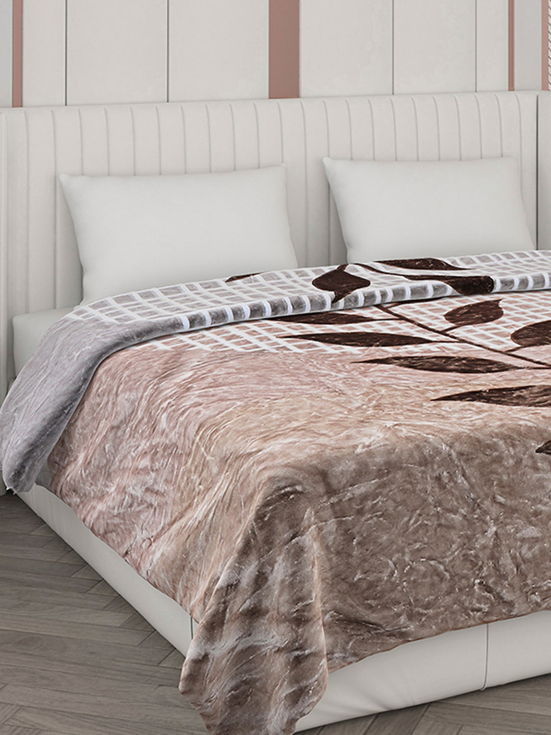 Printed Double Bed 596 GSM Blanket Samuel 2 Ply (Weight 3.15 kg)