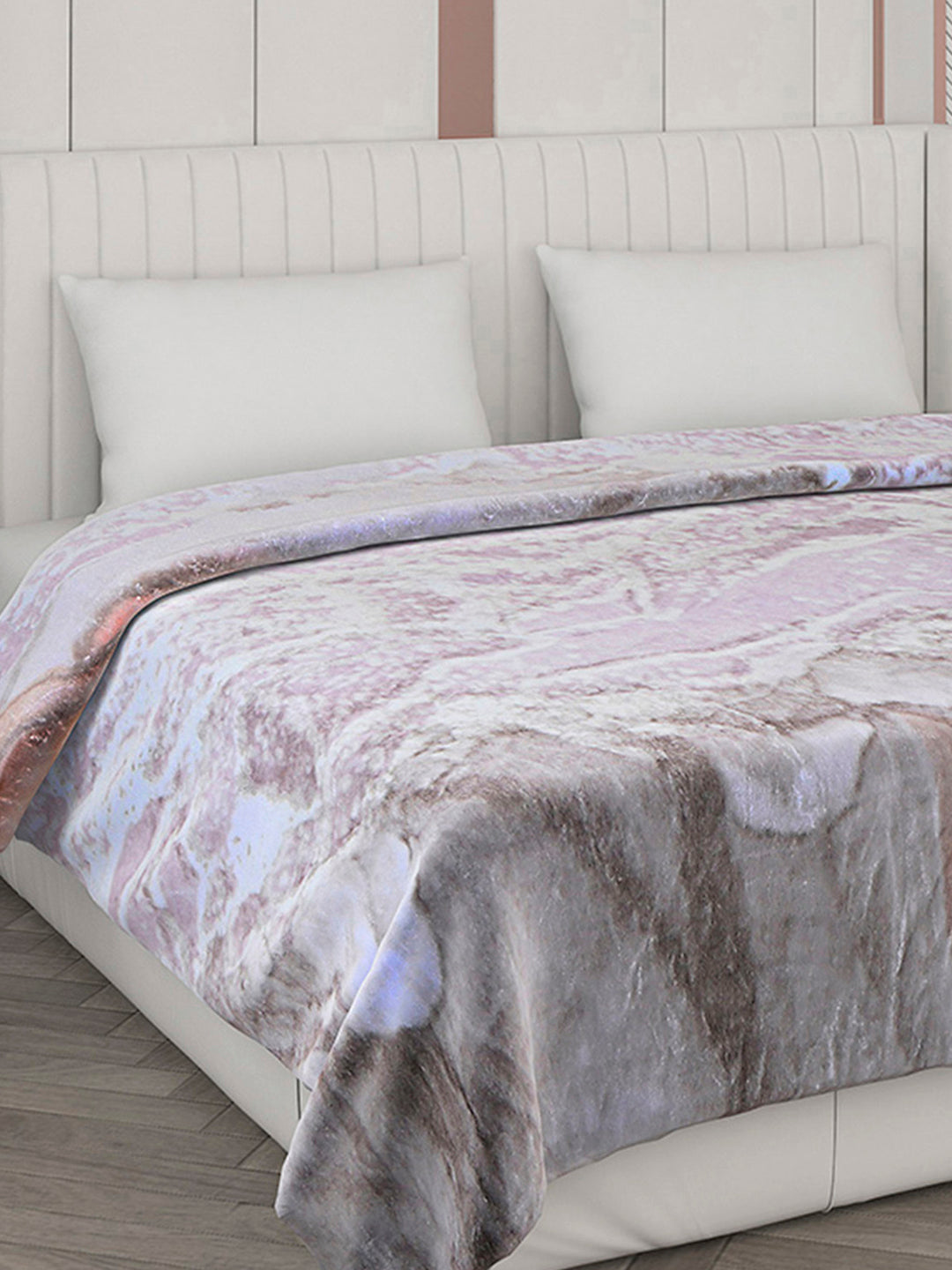 Printed Double Bed 596 GSM Blanket Samuel 2 Ply (Weight 3.15 kg)
