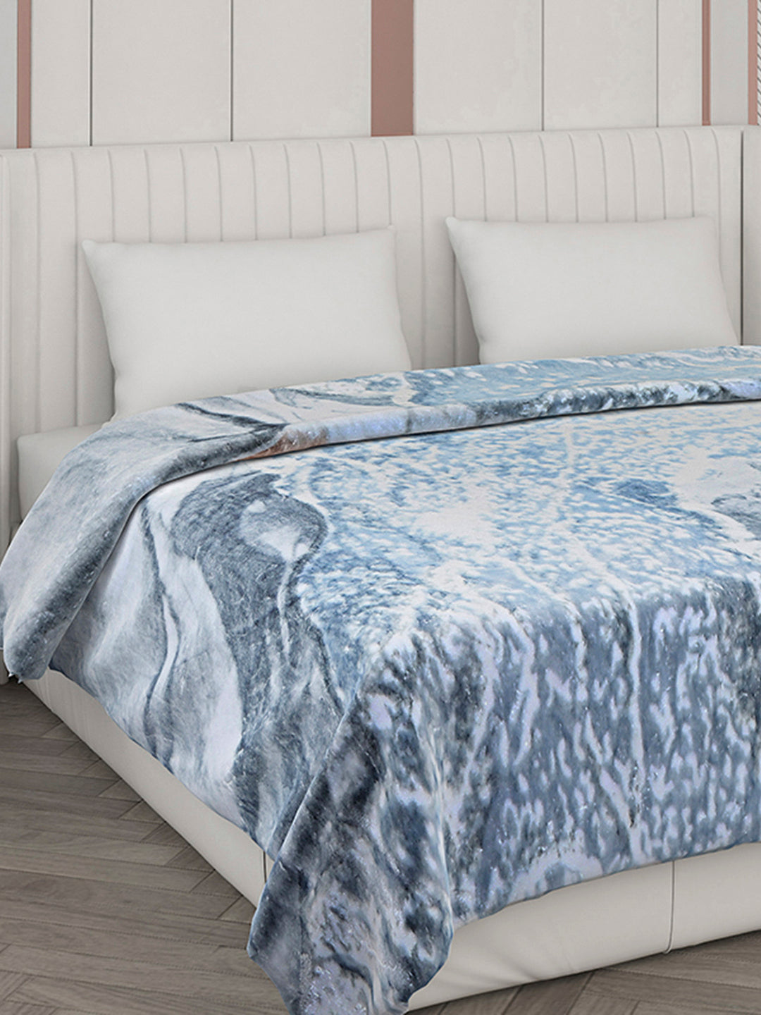 Printed Double Bed 596 GSM Blanket Samuel 2 Ply (Weight 3.15 kg)