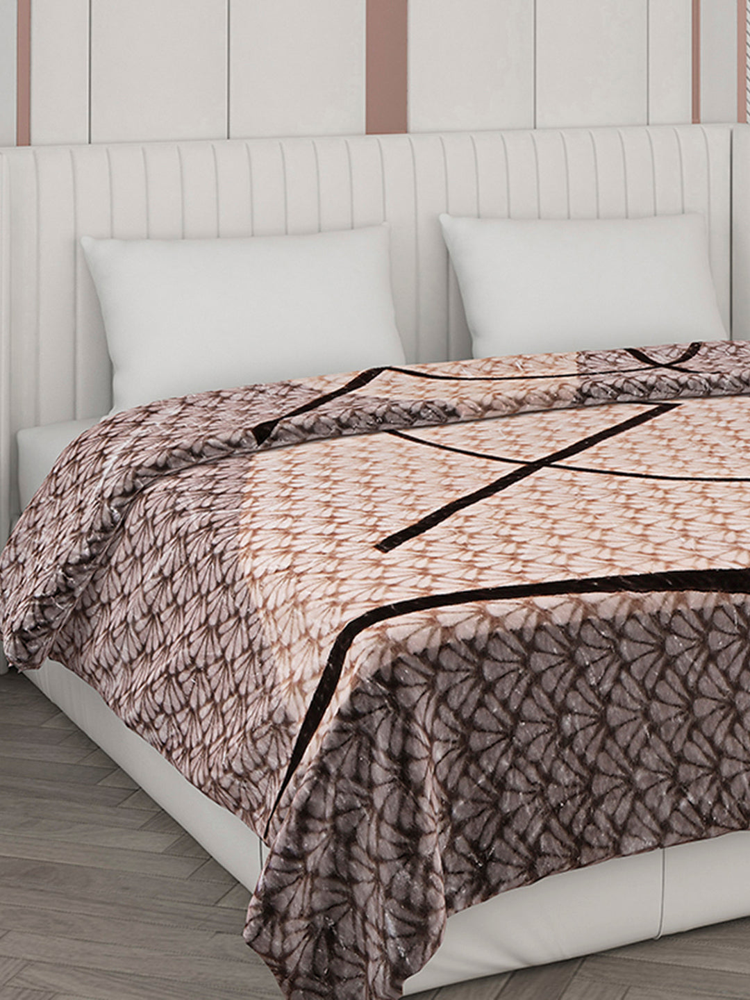 Printed Double Bed Blanket for Mild Winter -2 Ply