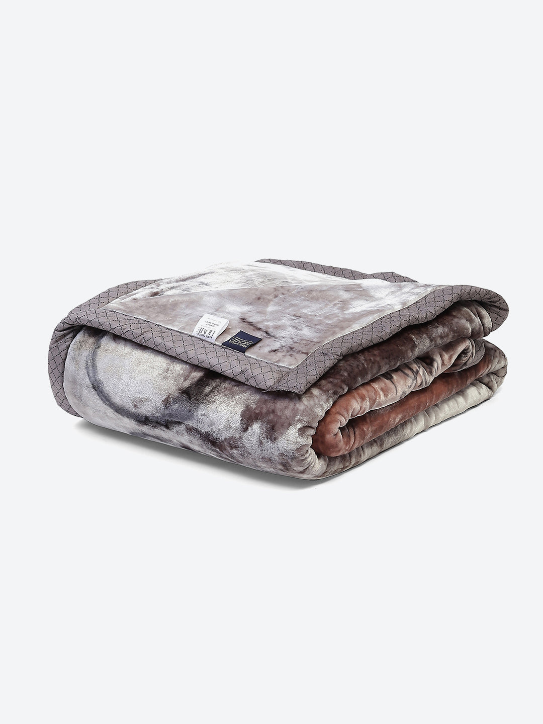 Printed Double Bed 795 GSM Blanket Scarlet 2 Ply (Weight 4.2 kg)