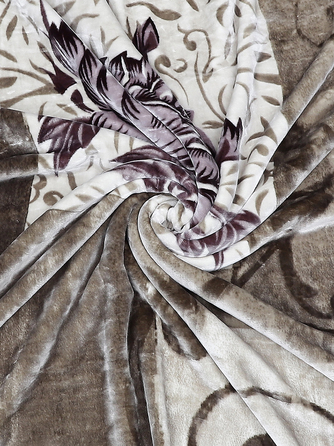 Printed Double Bed 795 GSM Blanket Scarlet 2 Ply (Weight 4.2 kg)