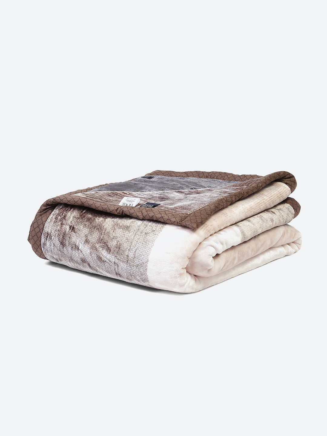 Printed Double Bed 795 GSM Blanket Scarlet 2 Ply (Weight 4.2 kg)