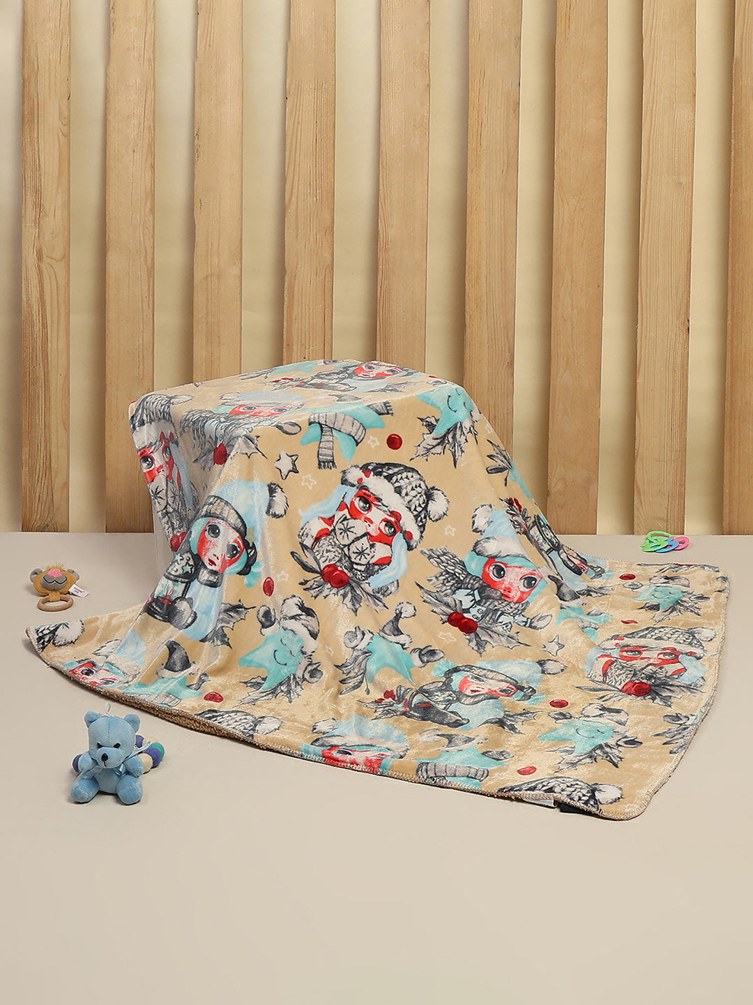 Printed Baby Blanket 2 Ply, 519 GSM, Weight 0.8 kg (Sherlock)