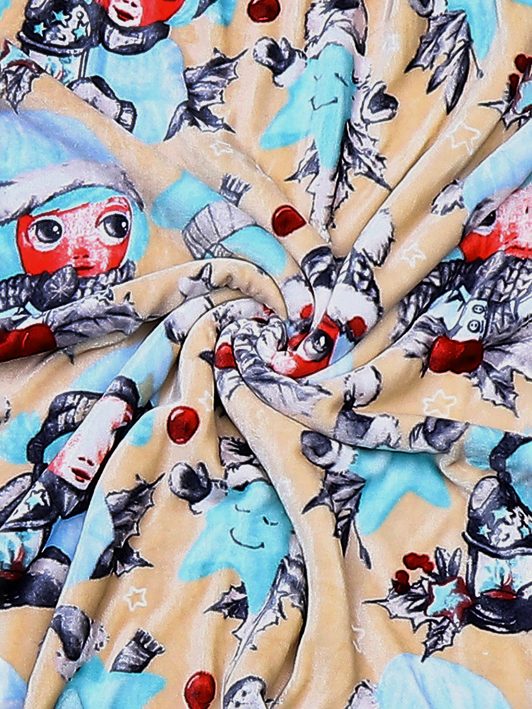 Printed Baby Blanket 2 Ply, 519 GSM, Weight 0.8 kg (Sherlock)