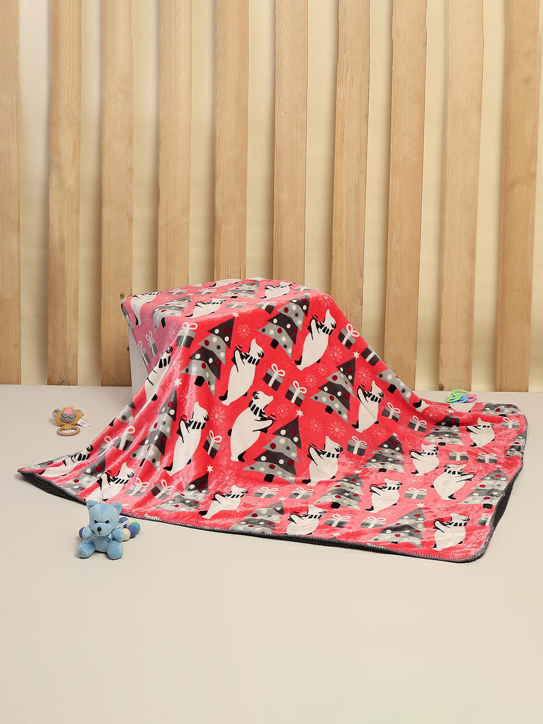 Printed Baby Blanket 2 Ply, 519 GSM, Weight 0.8 kg (Sherlock)