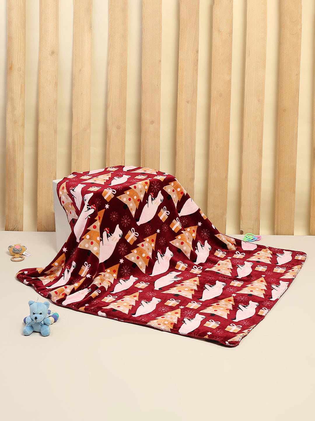 Printed Baby Blanket 2 Ply, 519 GSM, Weight 0.8 kg (Sherlock)