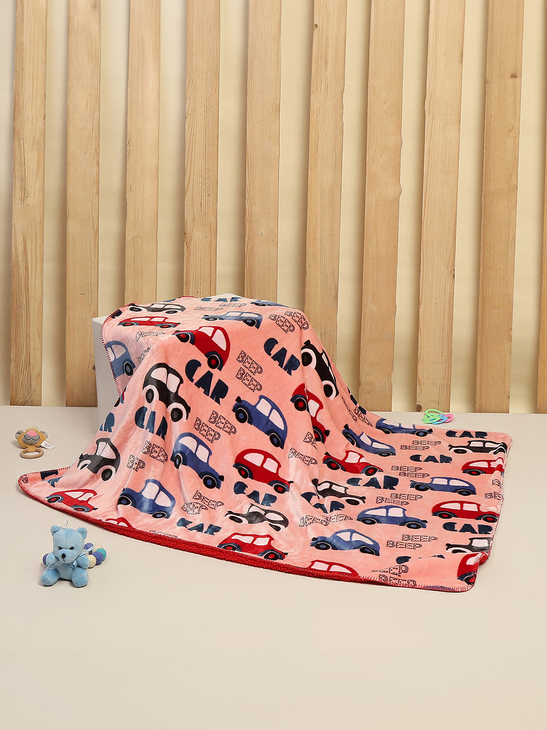 Printed Baby Blanket 2 Ply, 519 GSM, Weight 0.8 kg (Sherlock)