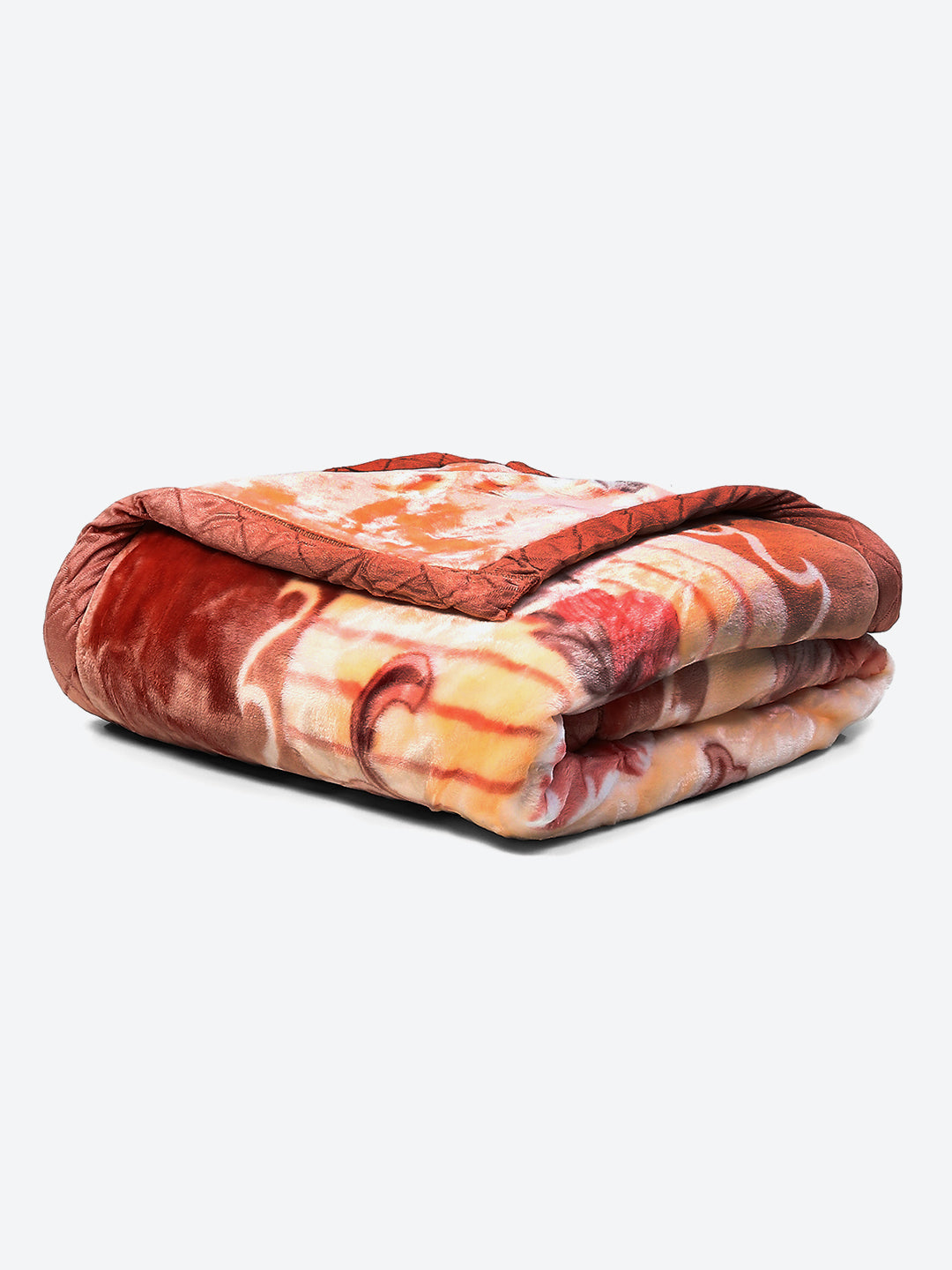 Floral Print Single Bed 852 GSM Blanket for Heavy Winter -2 Ply (Weight 3 kg)