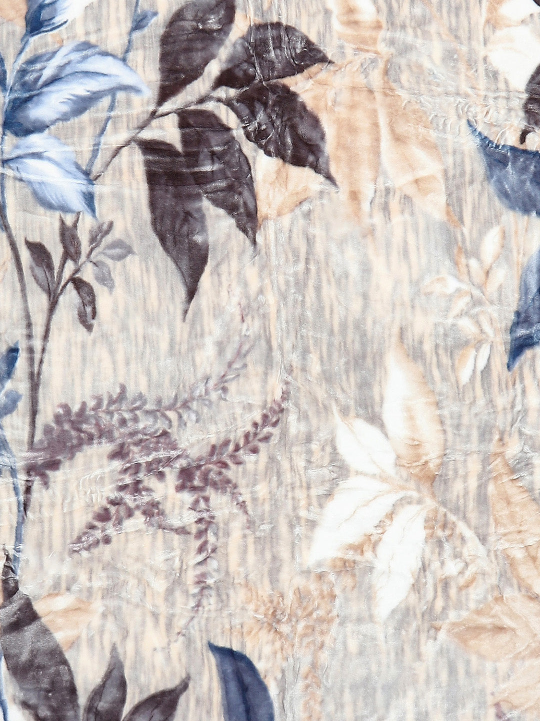 Floral Print Single Bed 852 GSM Blanket for Heavy Winter -2 Ply (Weight 3 kg)