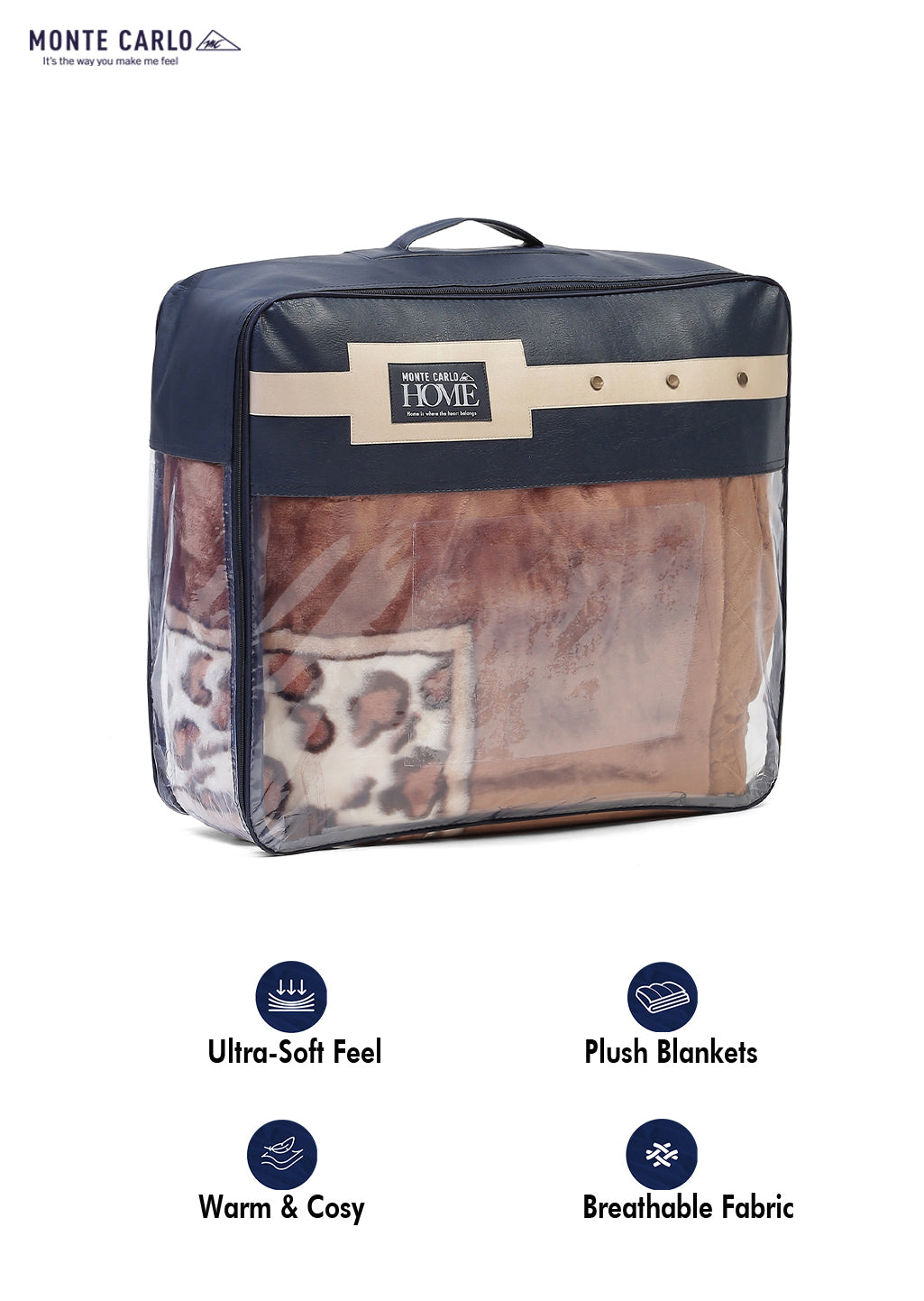 Printed Double Bed Reversible Blanket 2 Ply, 757 GSM, 4 kg (Super Star)