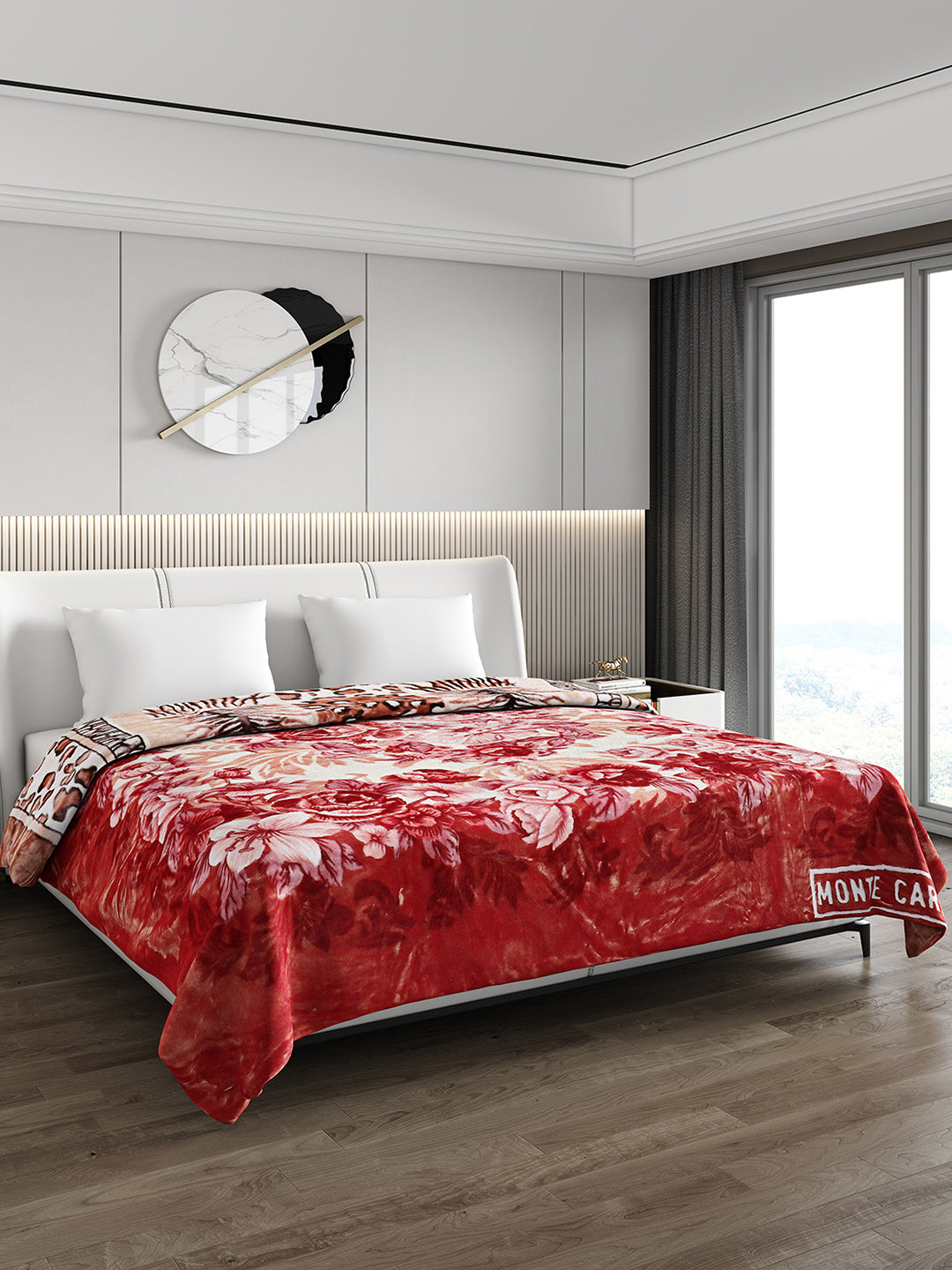 Printed Double Bed Reversible Blanket 2 Ply, 757 GSM, 4 kg (Super Star)