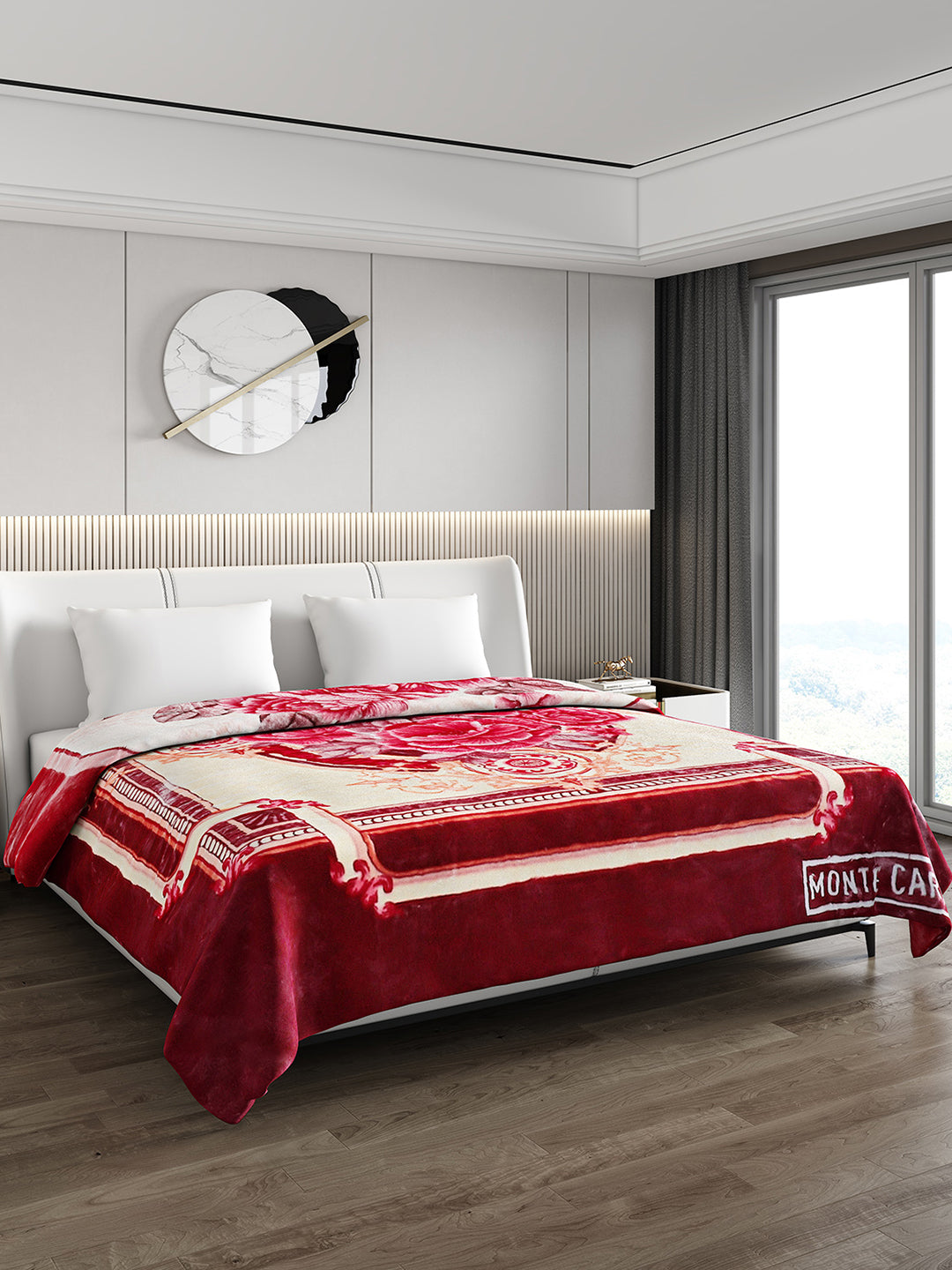 Printed Double Bed Reversible Blanket 2 Ply, 757 GSM, 4 kg (Super Star)
