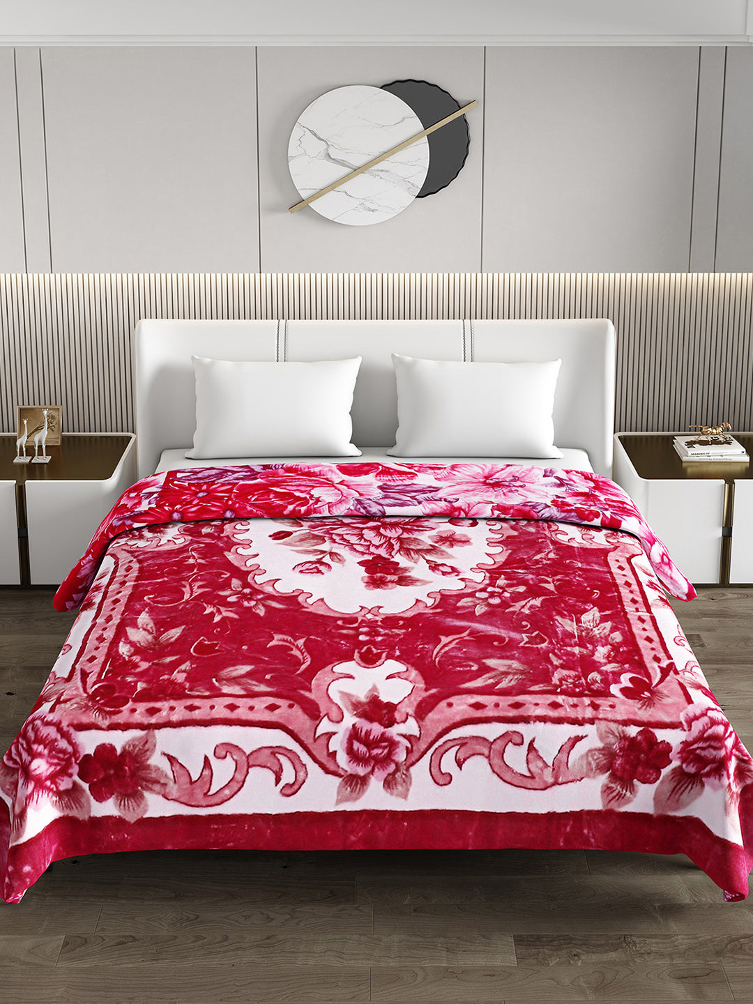 Printed Double Bed Reversible Blanket 2 Ply, 757 GSM, 4 kg (Super Star)