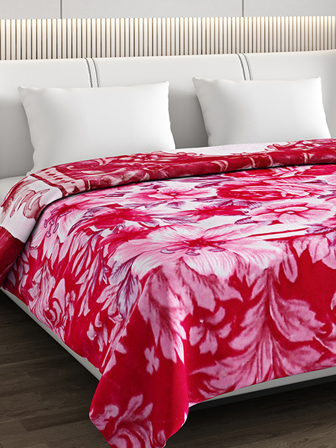 Printed Double Bed Reversible Blanket 2 Ply, 757 GSM, 4 kg (Super Star)
