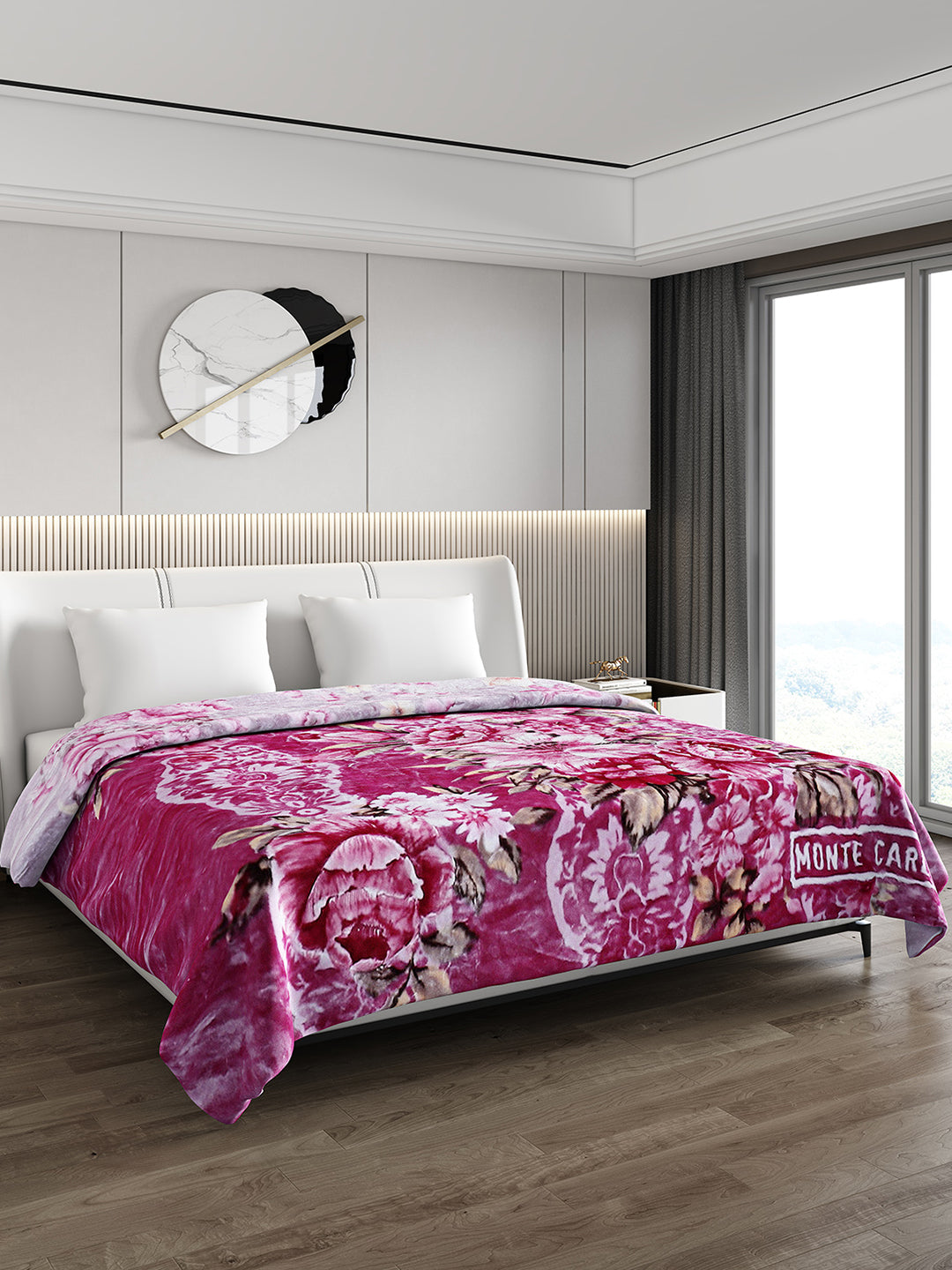 Printed Double Bed Reversible Blanket 2 Ply, 757 GSM, 4 kg (Super Star)