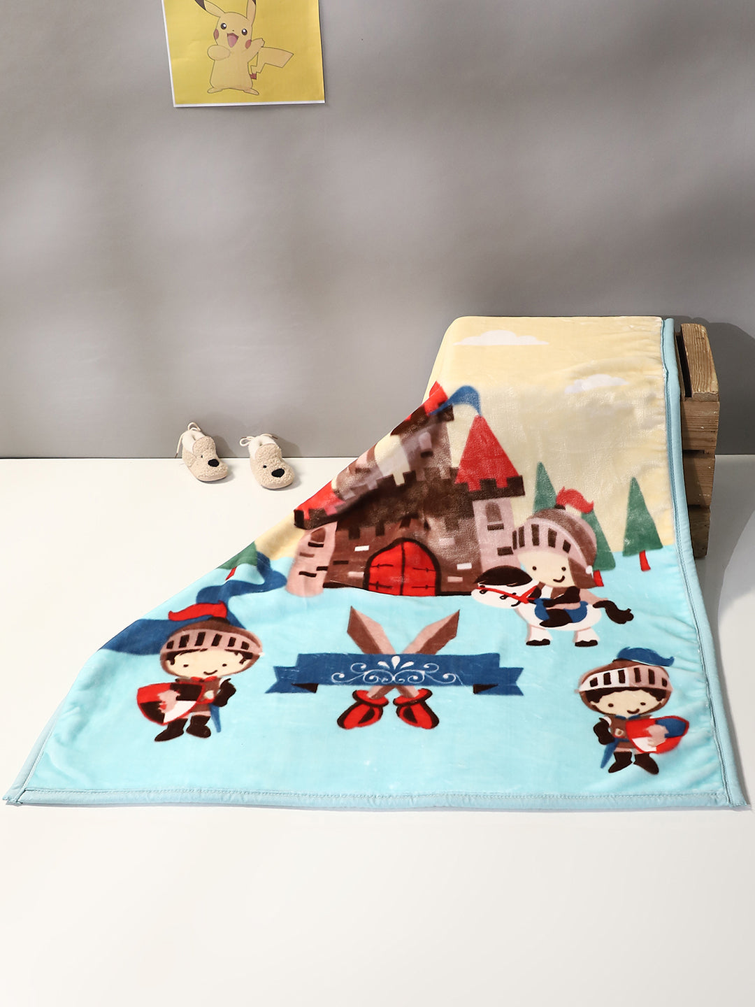 Printed Baby Blanket 2 Ply, 673 GSM, Weight 1 kg (Tinytots)