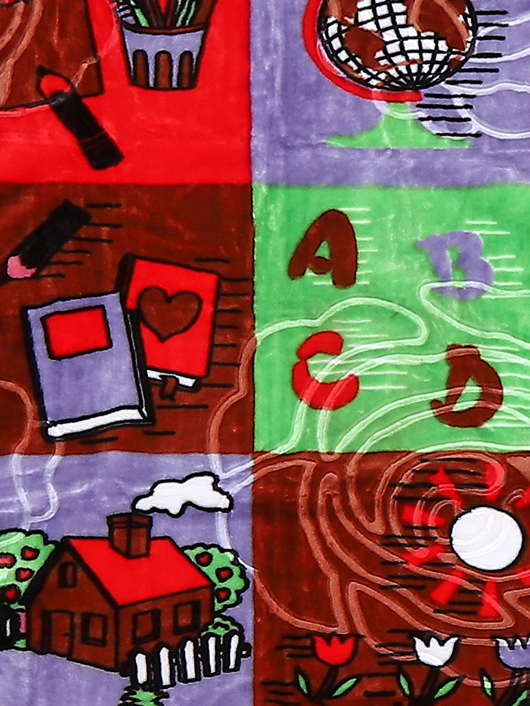 Printed Baby Blanket For Winter 1 Ply, 625 GSM, Weight 0.55 kg (Toddler)