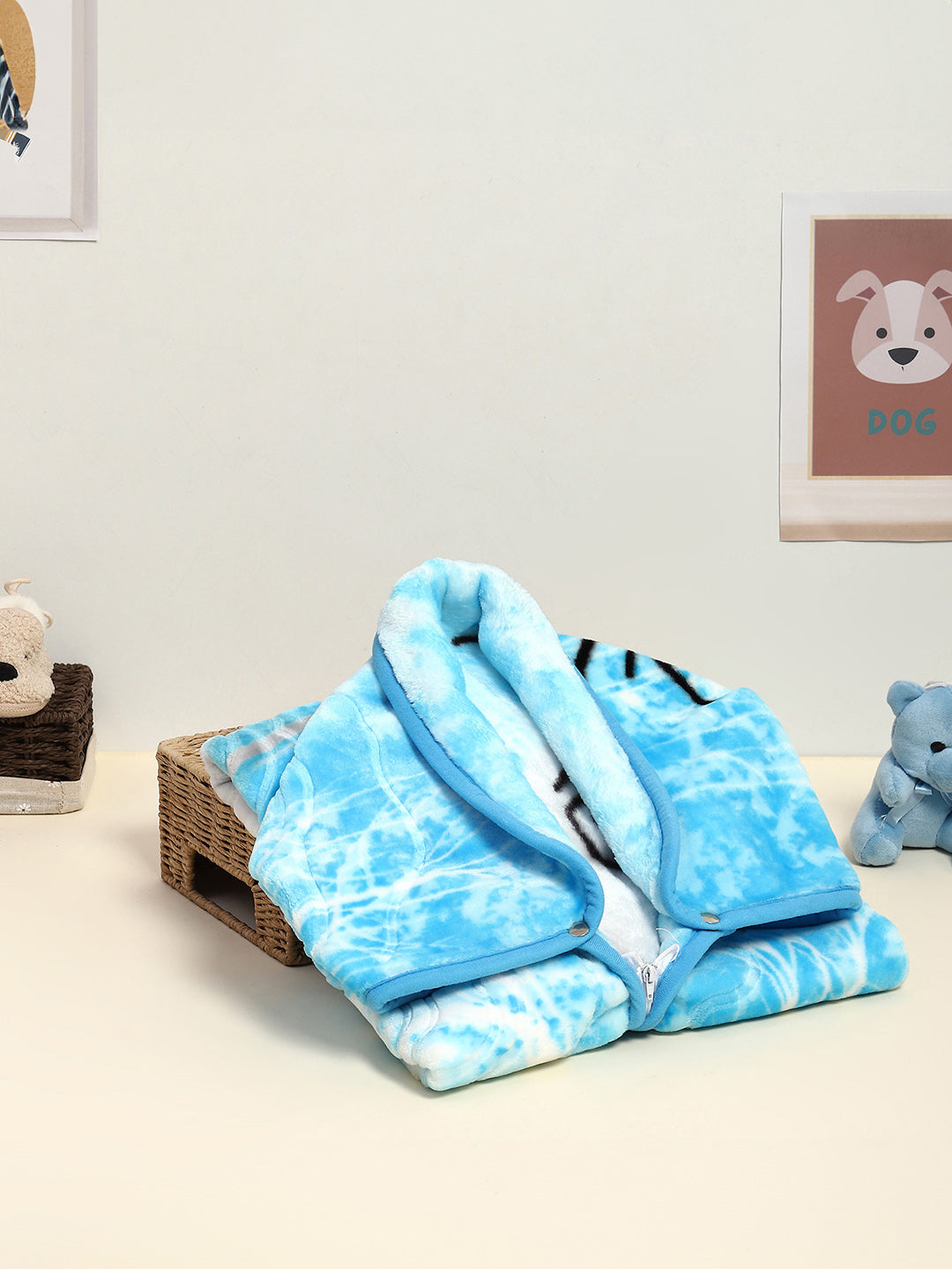 Printed Baby Blanket For Winter 1 Ply, 625 GSM, Weight 0.55 kg (Toddler)