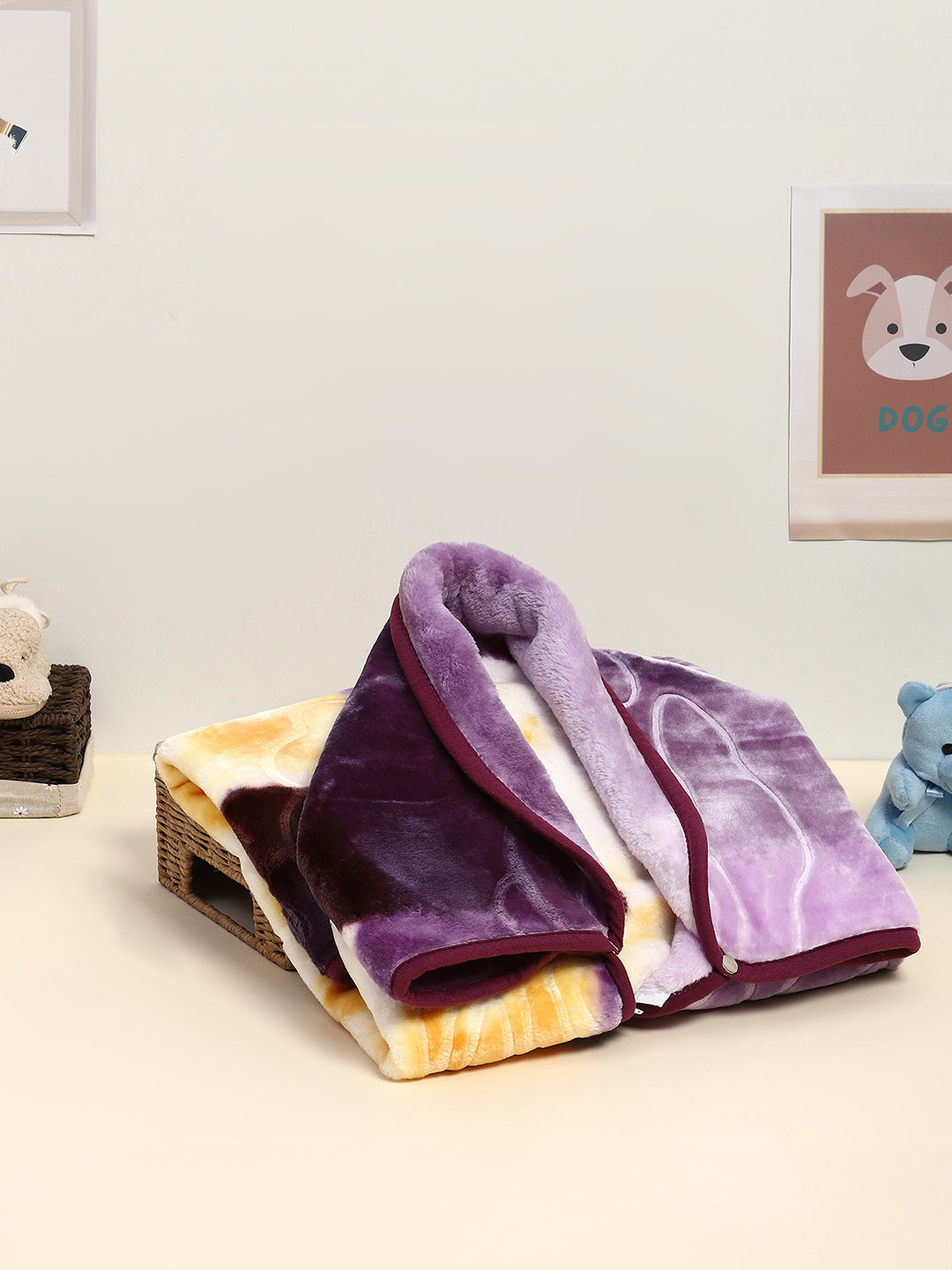 Printed Baby Blanket For Winter 1 Ply, 625 GSM, Weight 0.55 kg (Toddler)