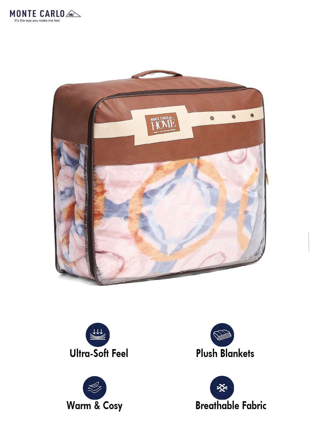 Printed Double Bed Reversible Blanket 2 Ply, 853 GSM, 4.5 kg (Tohfa)