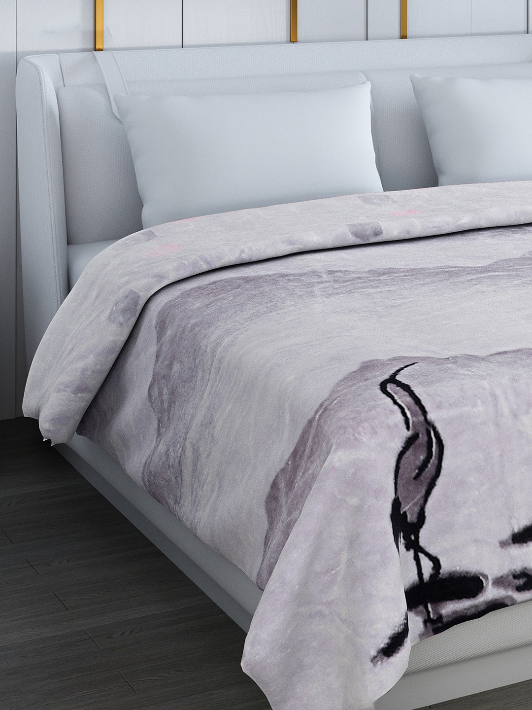 Printed Double Bed Reversible Blanket 2 Ply, 853 GSM, 4.5 kg (Tohfa)
