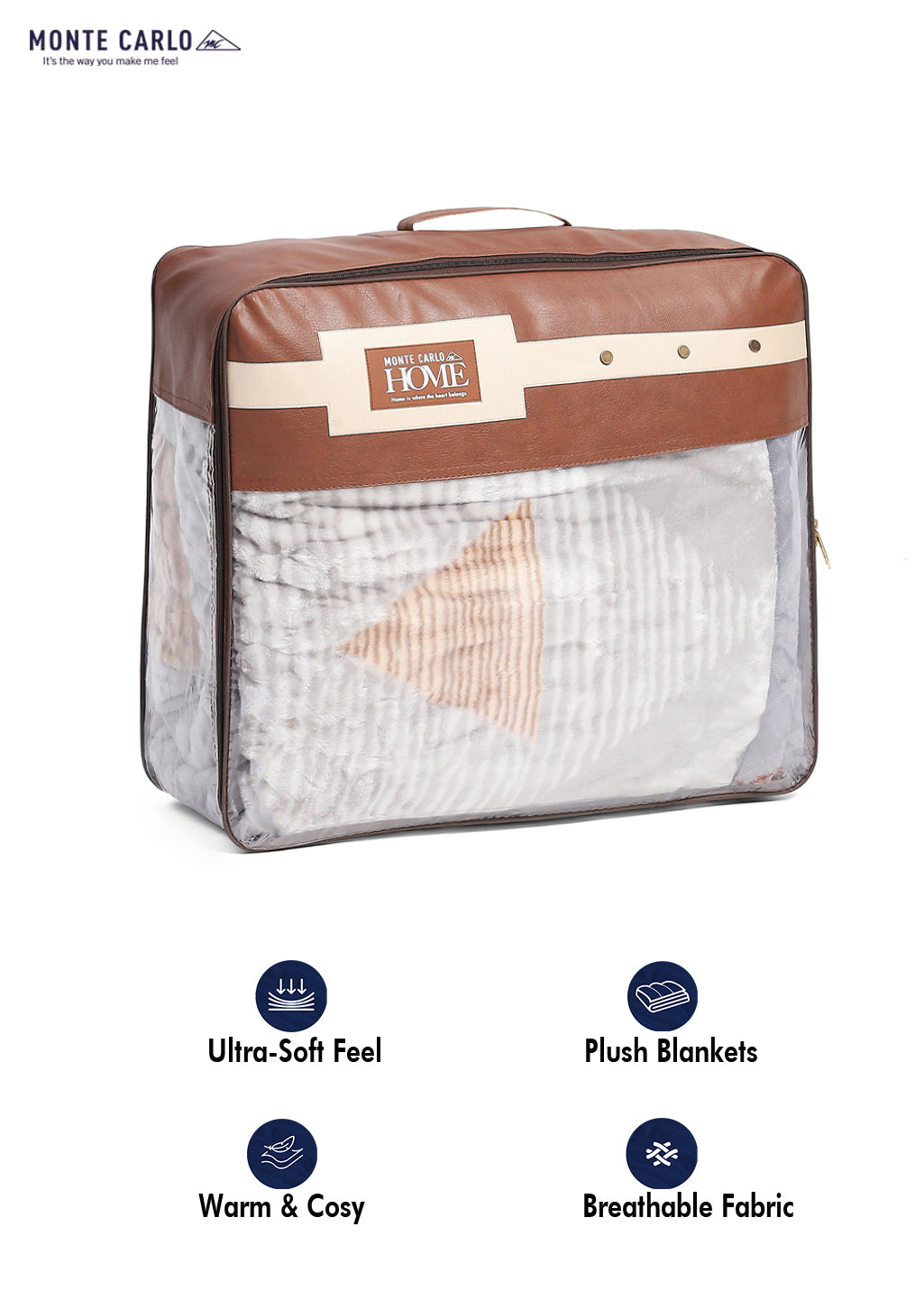 Printed Double Bed Reversible Blanket 2 Ply, 853 GSM, 4.5 kg (Tohfa)