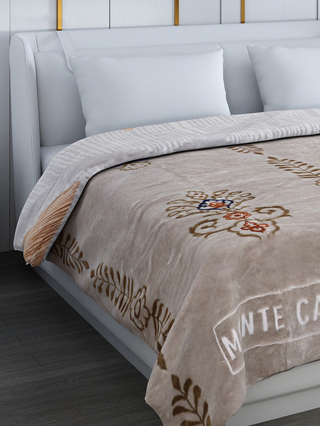 Printed Double Bed Reversible Blanket 2 Ply, 853 GSM, 4.5 kg (Tohfa)