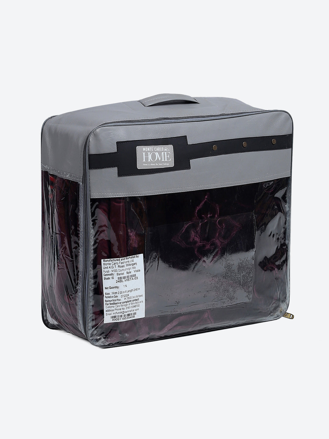 Printed Double Bed Reversible Blanket 2 Ply, 910 GSM, 4.8 kg (Vista)
