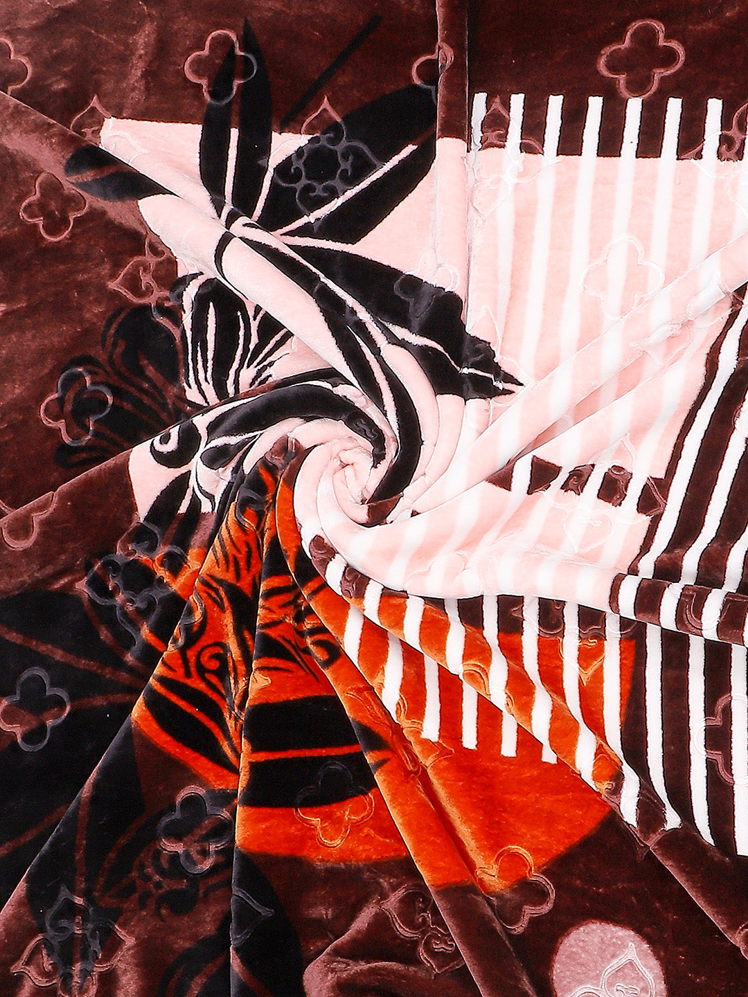 Printed Double Bed 909 GSM Blanket for Heavy Winter -2 Ply (Weight 4.8 kg)