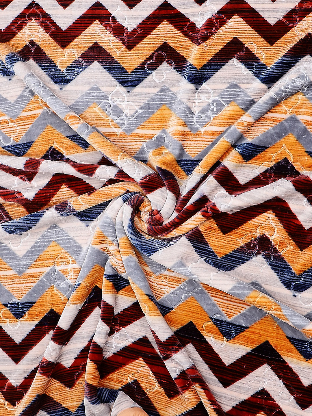 Printed Double Bed Reversible Blanket 2 Ply, 910 GSM, 4.8 kg (Vista)