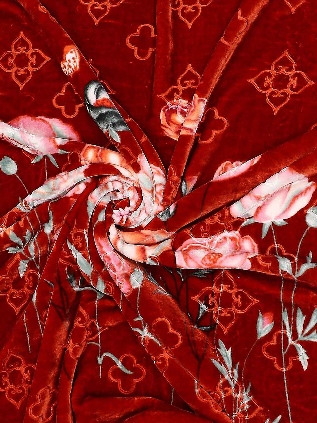 Printed Double Bed Reversible Blanket 2 Ply, 910 GSM, 4.8 kg (Vista)