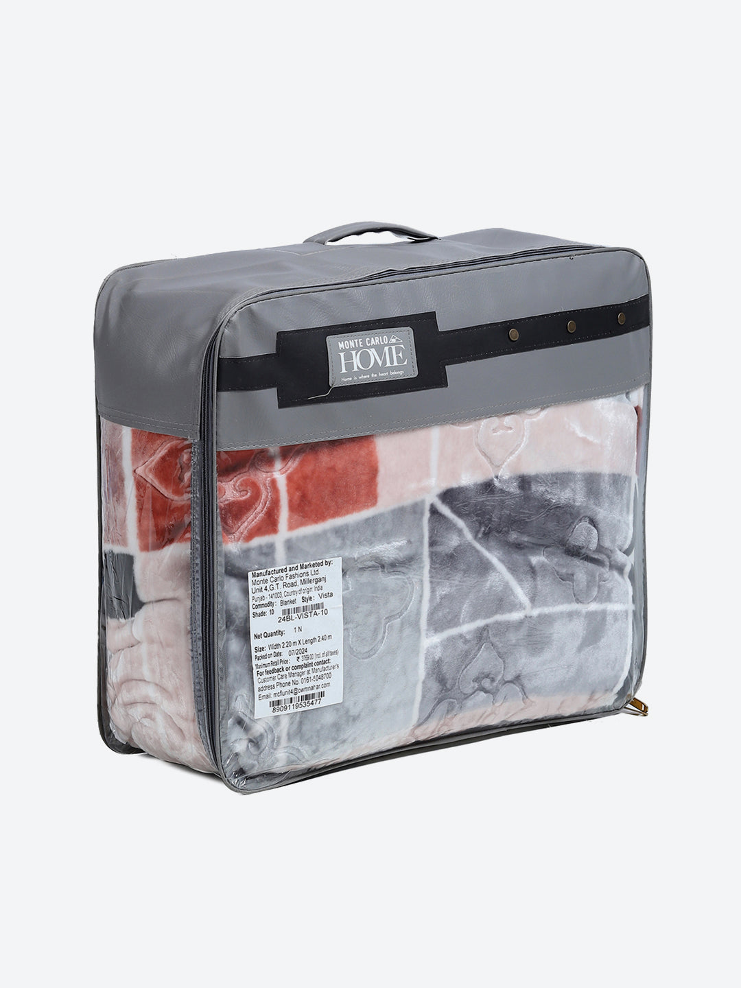 Printed Double Bed Reversible Blanket 2 Ply, 910 GSM, 4.8 kg (Vista)