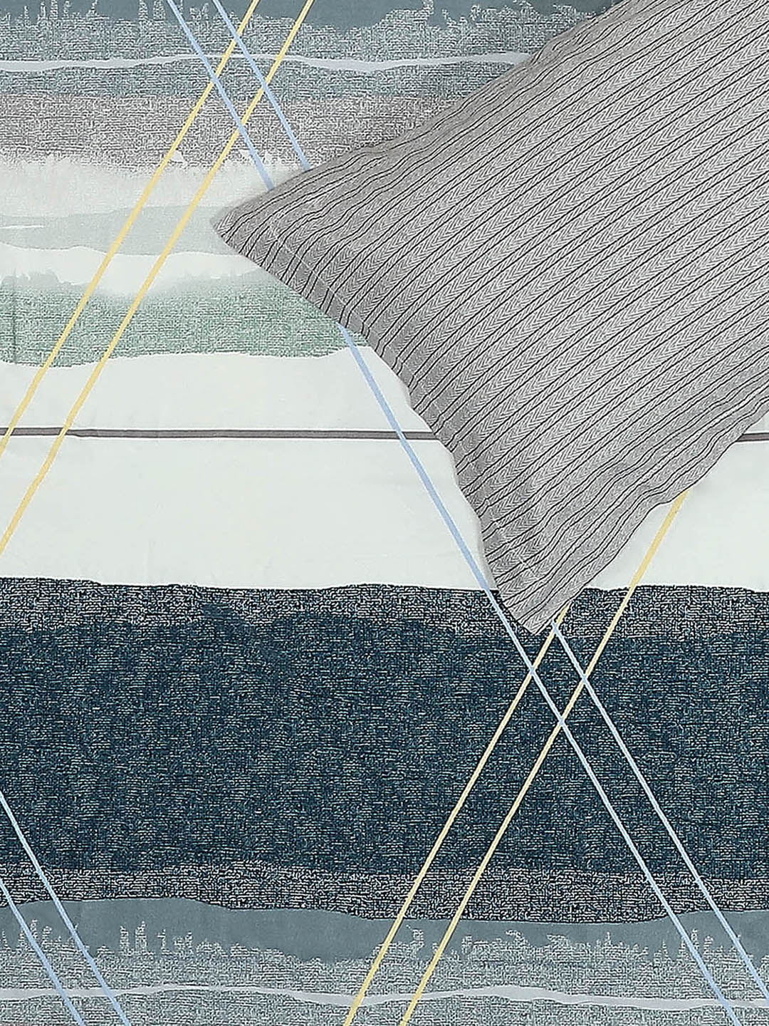 110 GSM Polyester Double Bed 1 Bedsheet with 2 Pillow Covers (Aromatic) - Updated - Updated - Updated