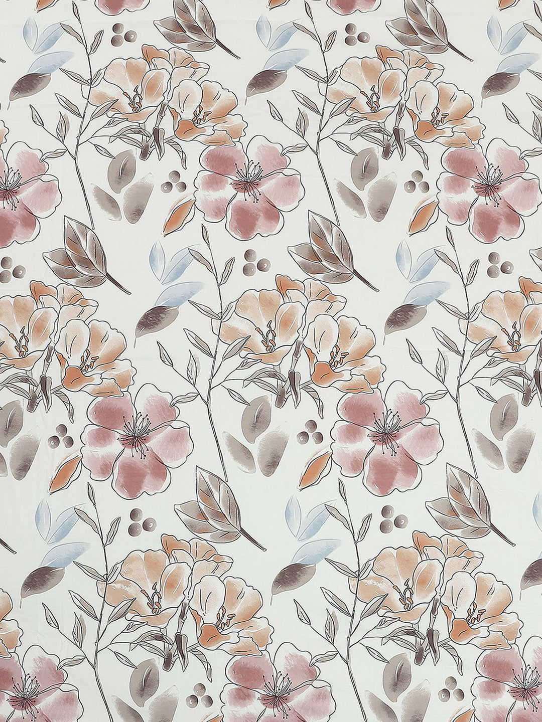 110 GSM Polyester Double Bed 1 Bedsheet with 2 Pillow Covers (Aromatic) - Updated - Updated - Updated