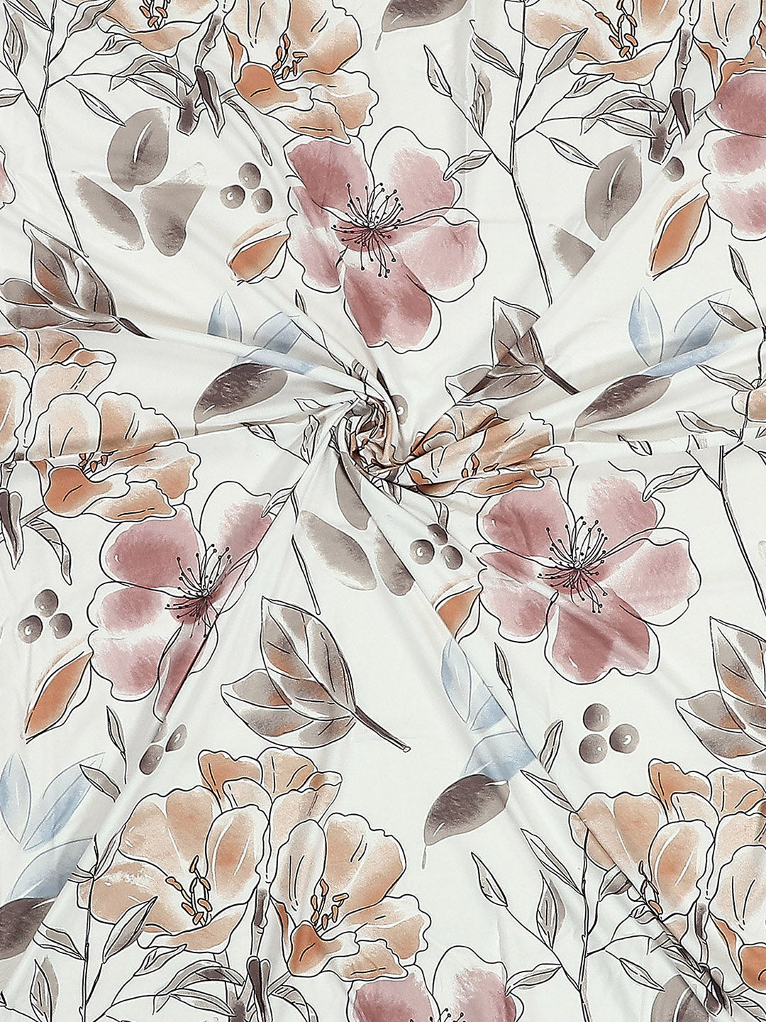 110 GSM Polyester Double Bed 1 Bedsheet with 2 Pillow Covers (Aromatic) - Updated - Updated - Updated