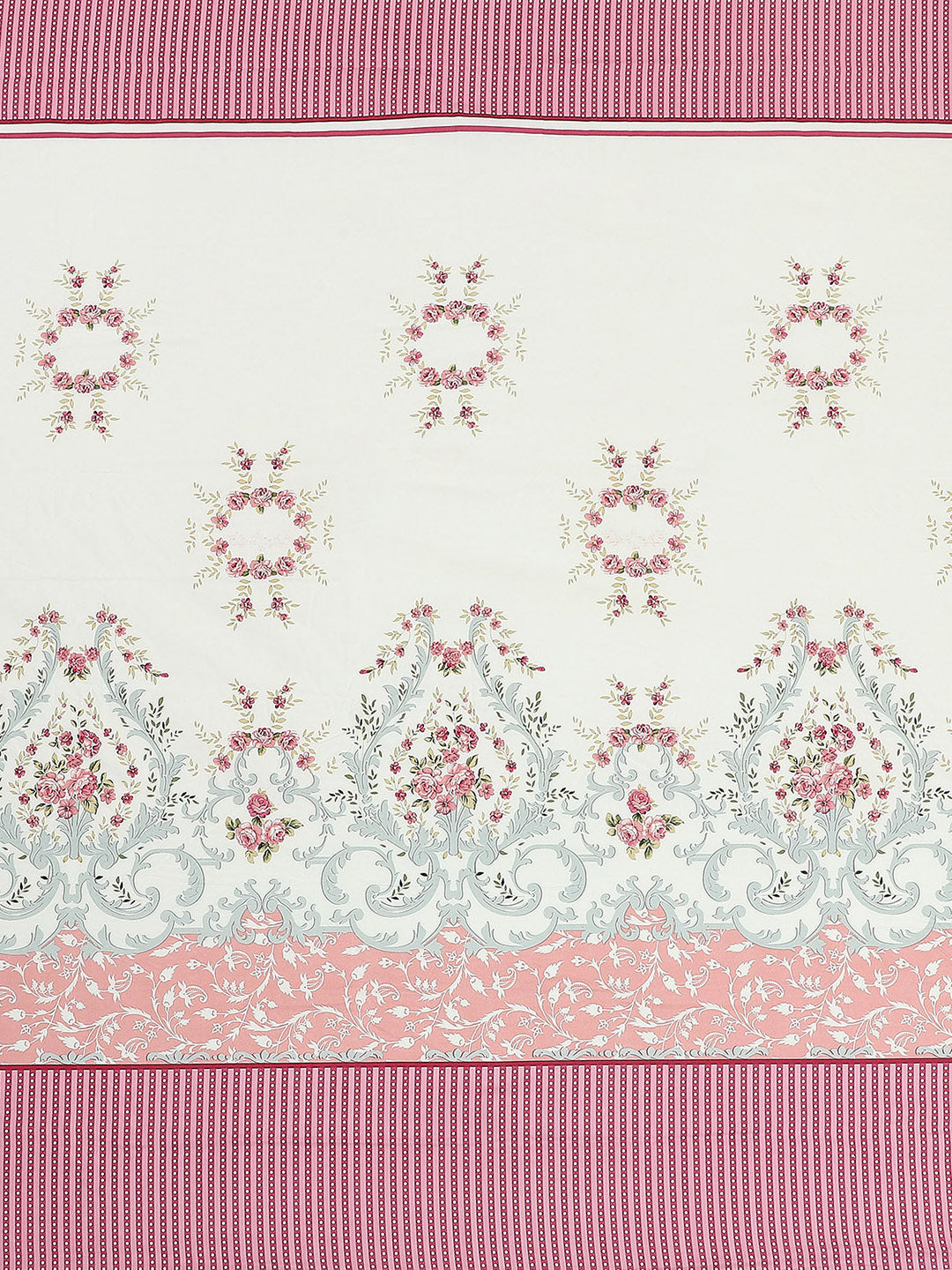 110 GSM Polyester Double Bed 1 Bedsheet with 2 Pillow Covers (Aromatic) - Updated - Updated