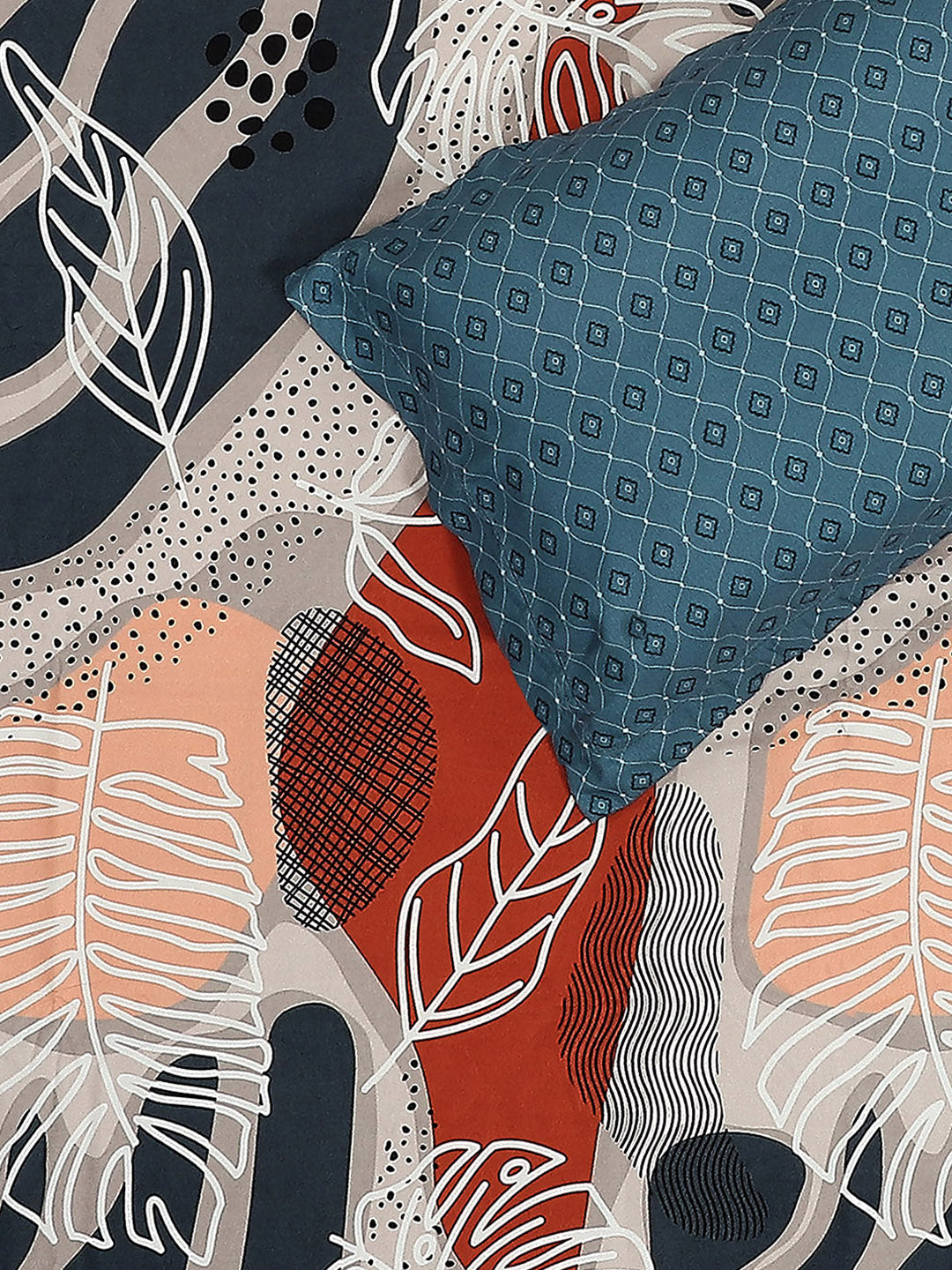 110 GSM Polyester Double Bed 1 Bedsheet with 2 Pillow Covers (Aromatic) - Updated - Updated - Updated