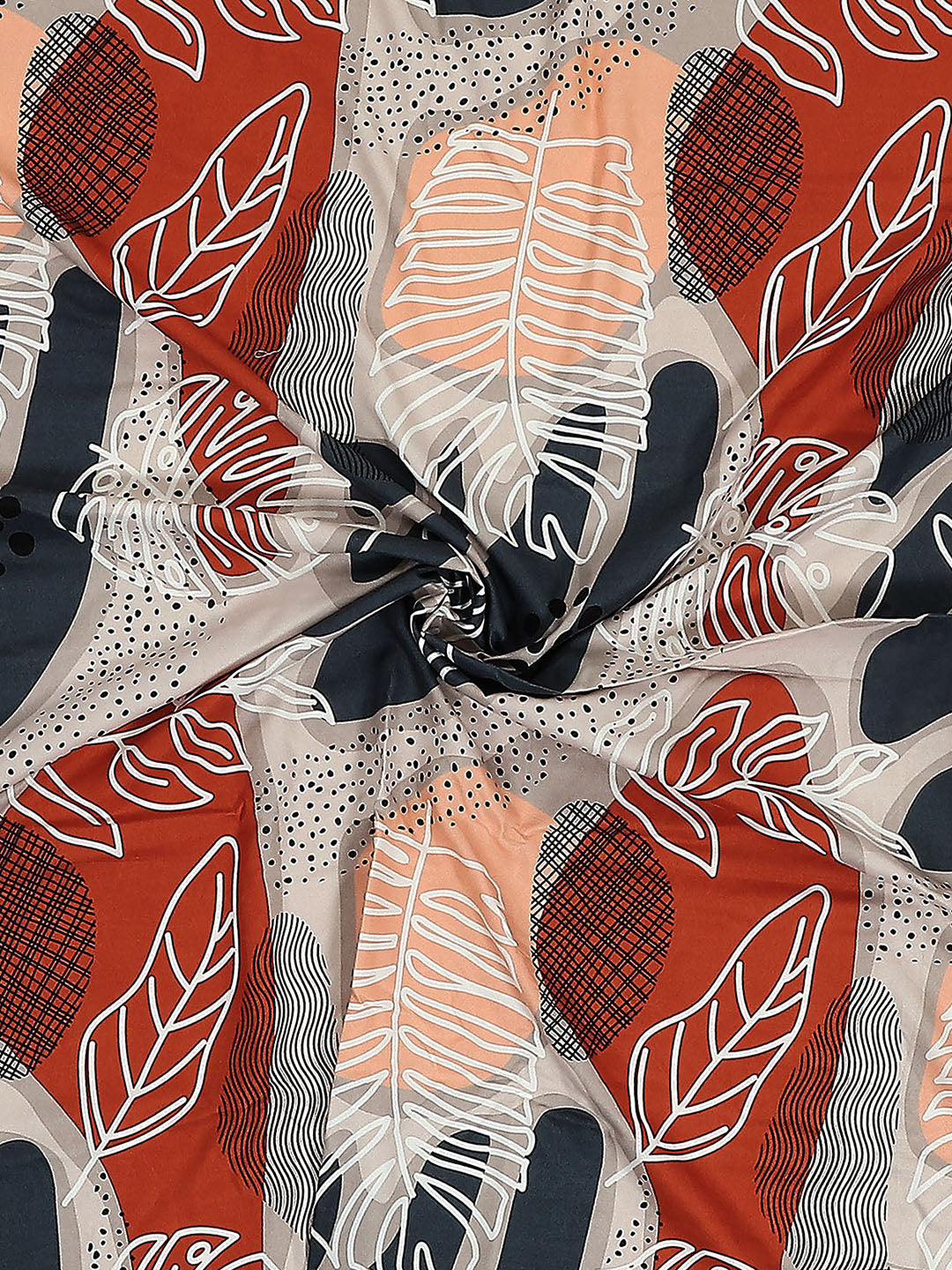 110 GSM Polyester Double Bed 1 Bedsheet with 2 Pillow Covers (Aromatic) - Updated - Updated - Updated