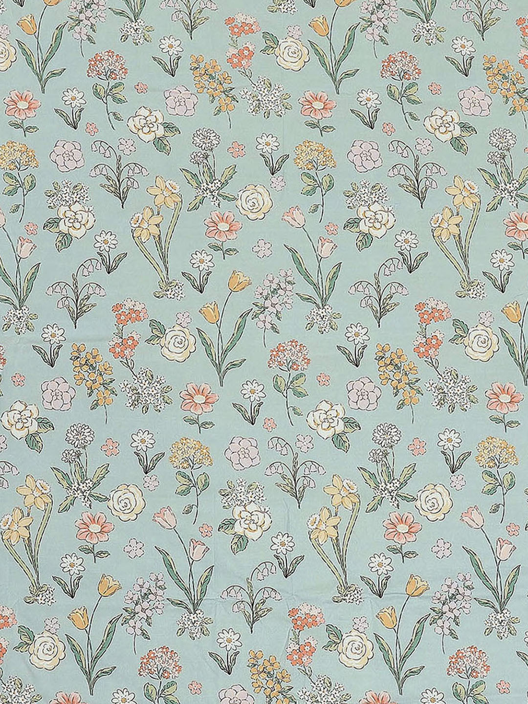 110 GSM Polyester Double Bed 1 Bedsheet with 2 Pillow Covers (Aromatic) - Updated - Updated - Updated