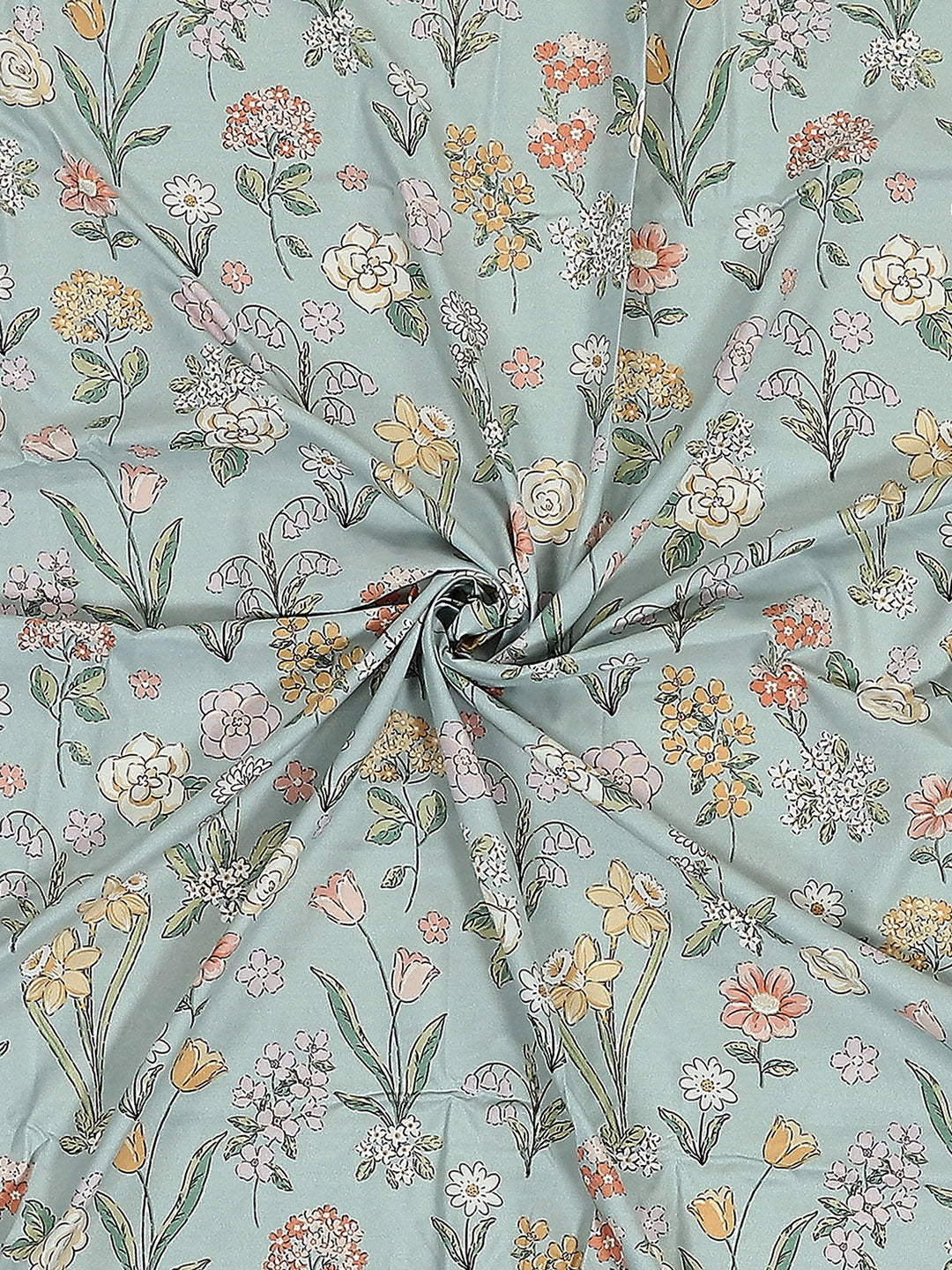 110 GSM Polyester Double Bed 1 Bedsheet with 2 Pillow Covers (Aromatic) - Updated - Updated - Updated