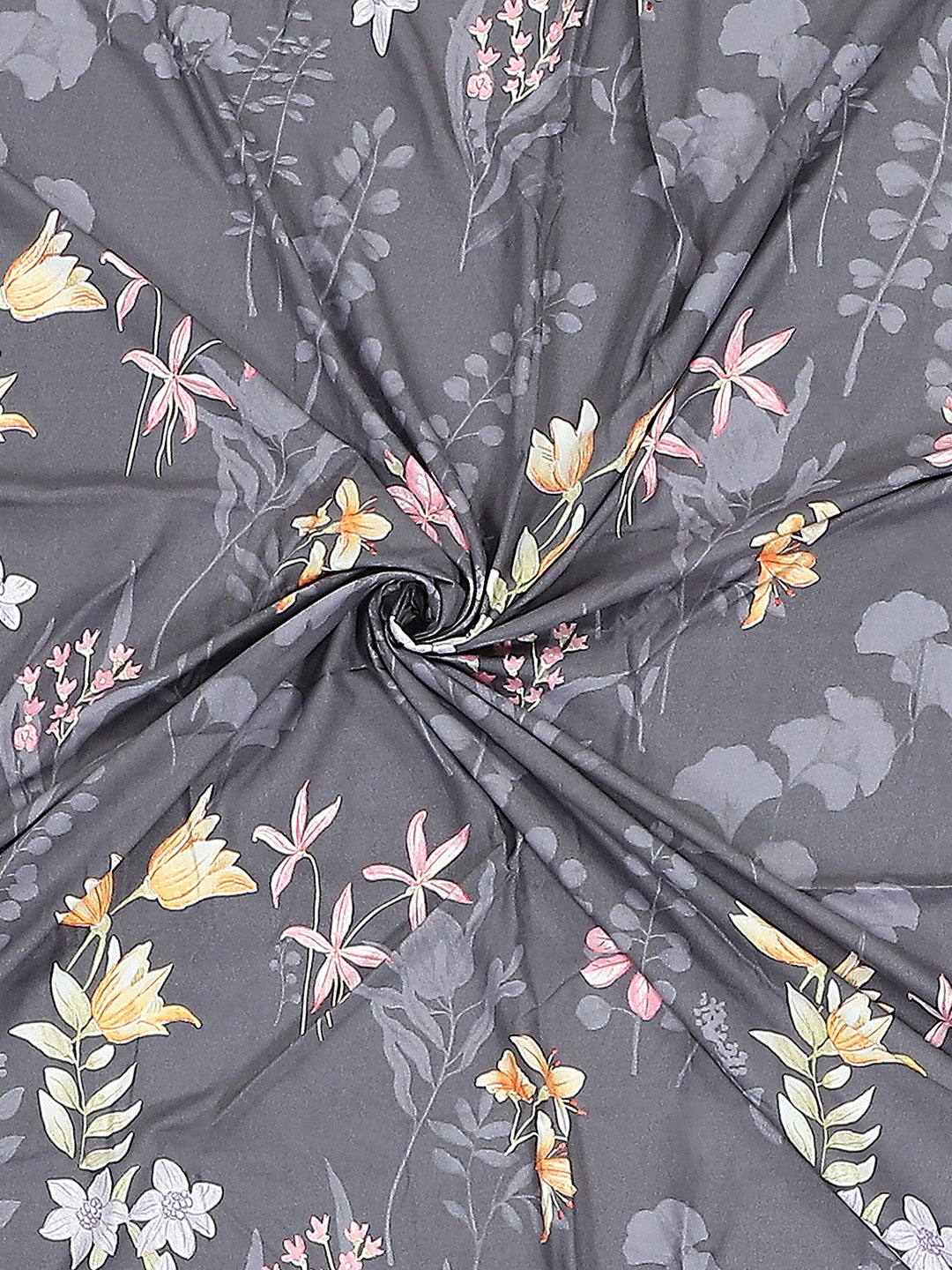 130 GSM Polyester Double Bed 1 Bedsheet with 2 Pillow Covers (Edmond)